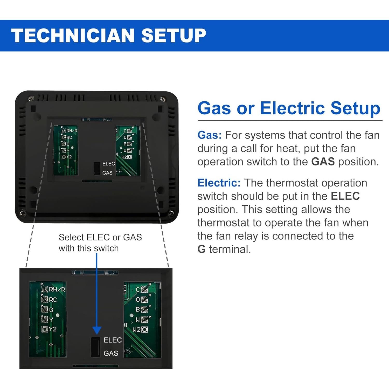 Termostato Digital No Programable ELECTECK 1 Calor 1 Frío LCD
