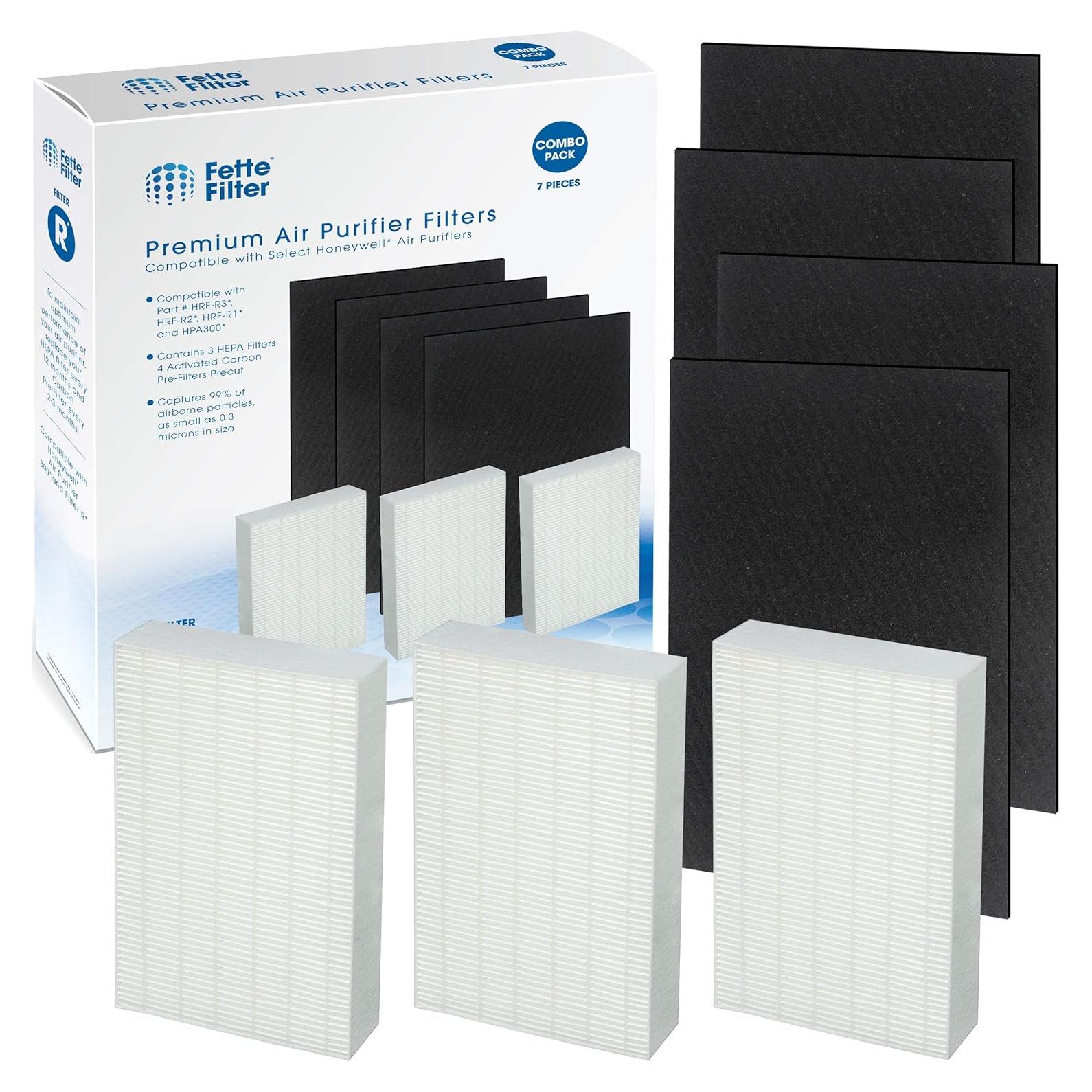 Juego de Filtros HEPA Fette Filter para Purificadores Honeywell