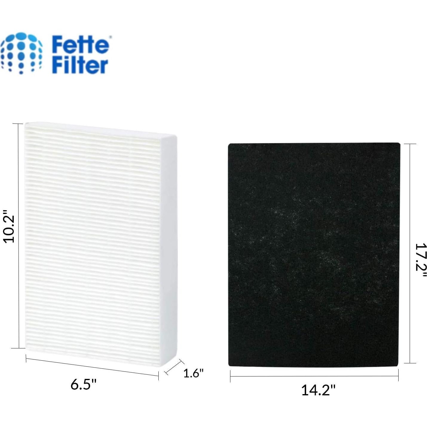 Juego de Filtros HEPA Fette Filter para Purificadores Honeywell