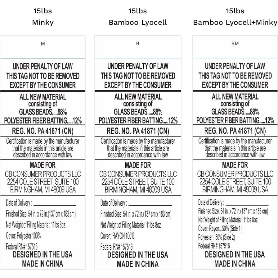 Manta con Peso LUXOME 137x183 cm 6.8 kg Gris Lavable