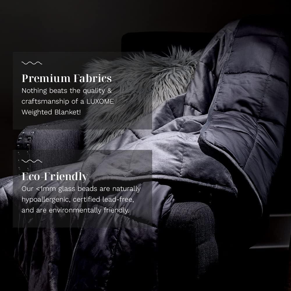 Manta con Peso LUXOME 137x183 cm 6.8 kg Gris Lavable