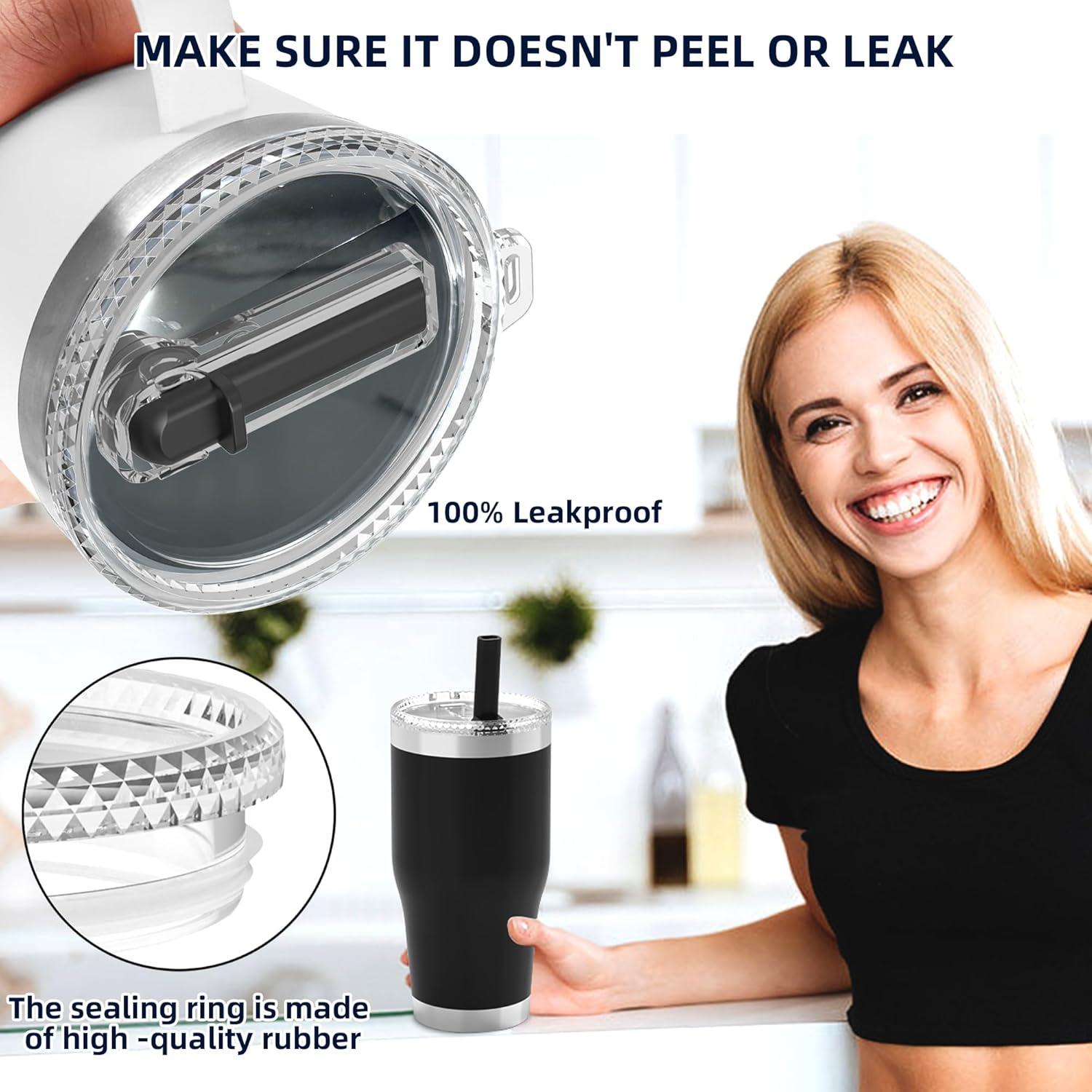 Tapa de Popote HAILIWEI 30 oz para Vaso YETI - A Prueba de Fugas