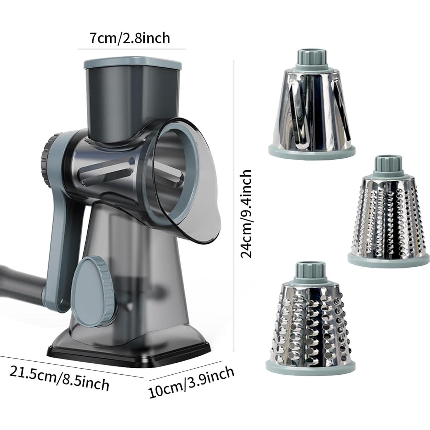 Rallador de Queso Rotatorio YOUCZON Acero Inoxidable 0.76kg