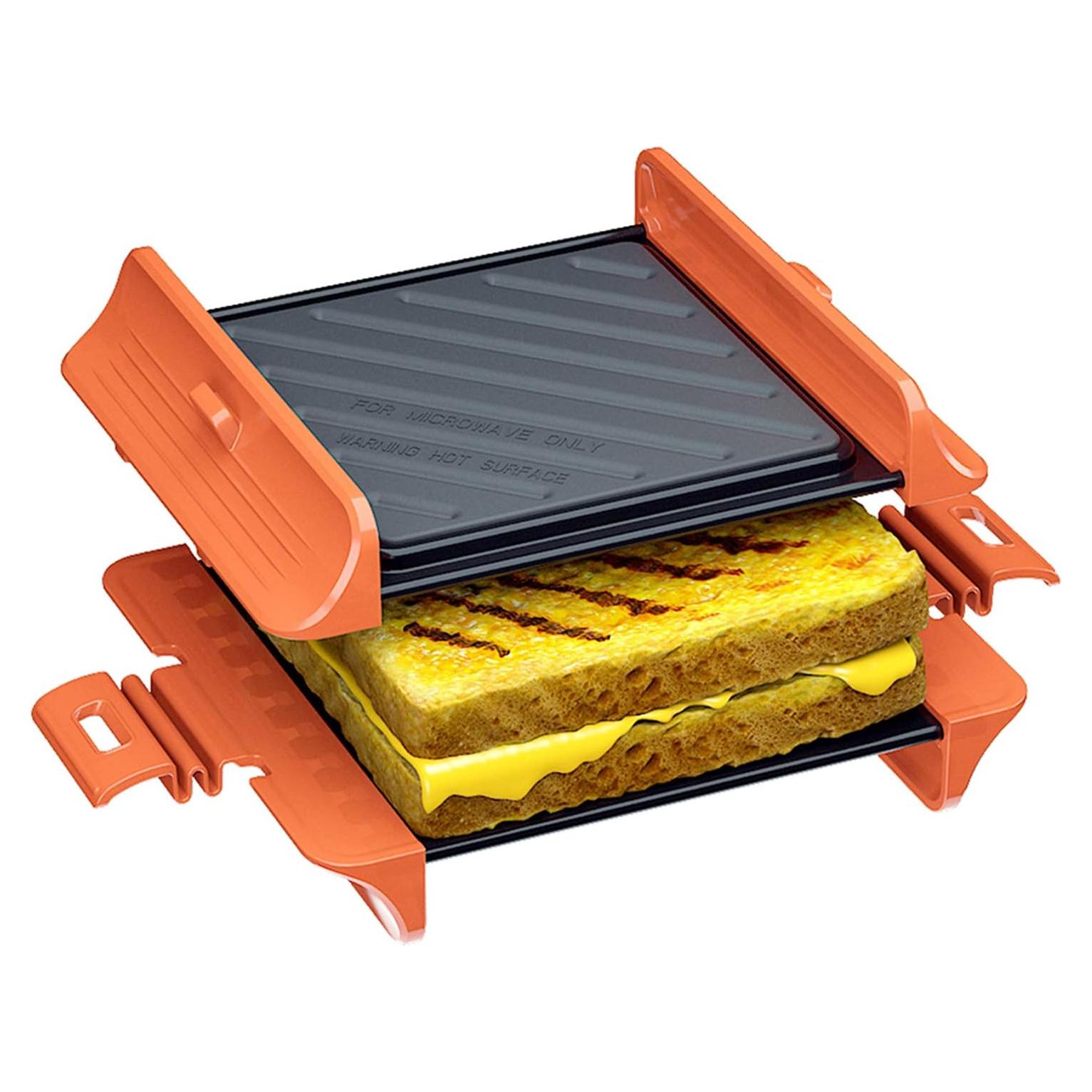 Hacedor de Sándwiches de Microondas MACONEE 900W Antiadherente