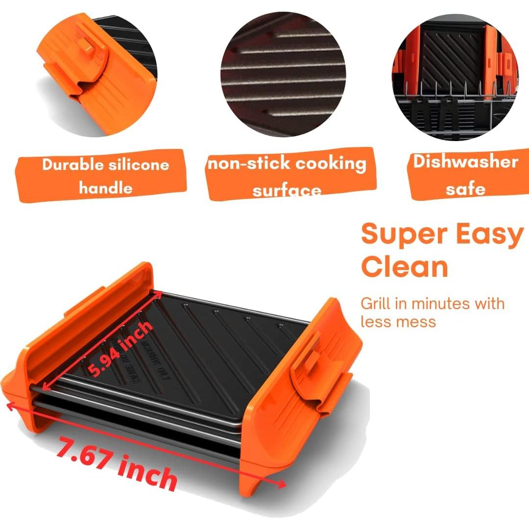 Hacedor de Sándwiches de Microondas MACONEE 900W Antiadherente