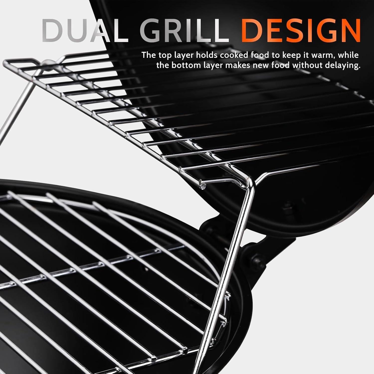 Parrilla de Barbacoa Portátil MAISON BACKYARDS 35.6 cm Carbón