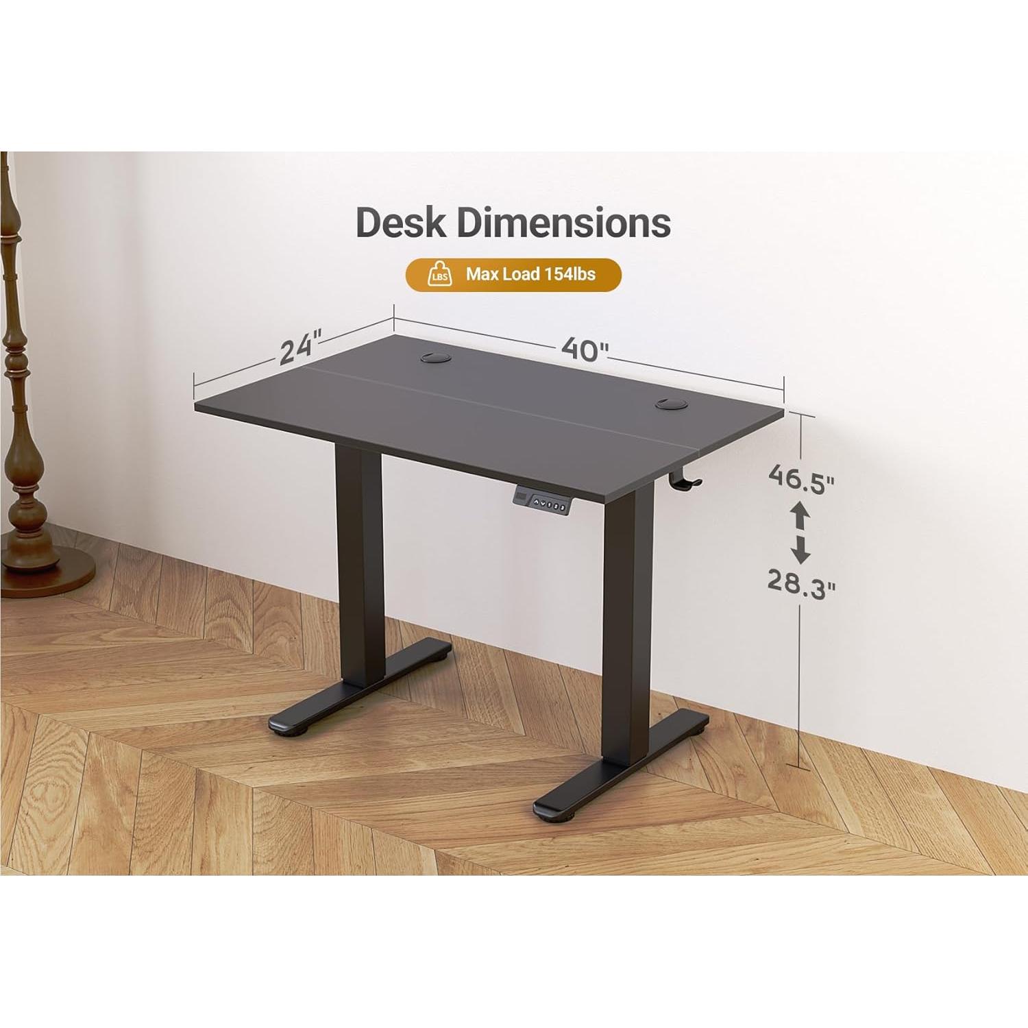 Escritorio de pie eléctrico ajustable Seang P4.01.001.0001 101.6x60.96cm