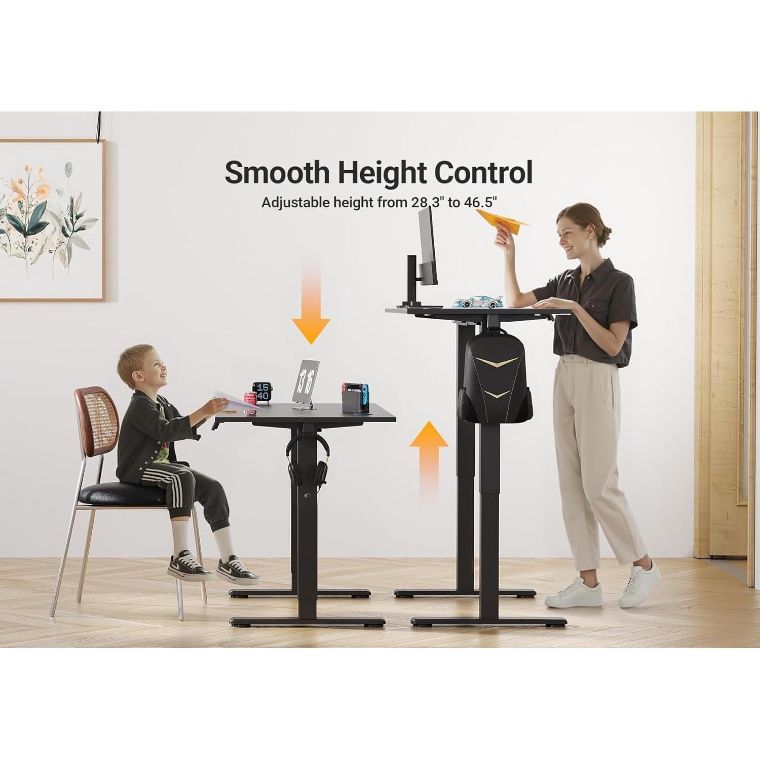 Escritorio de pie eléctrico ajustable Seang P4.01.001.0001 101.6x60.96cm