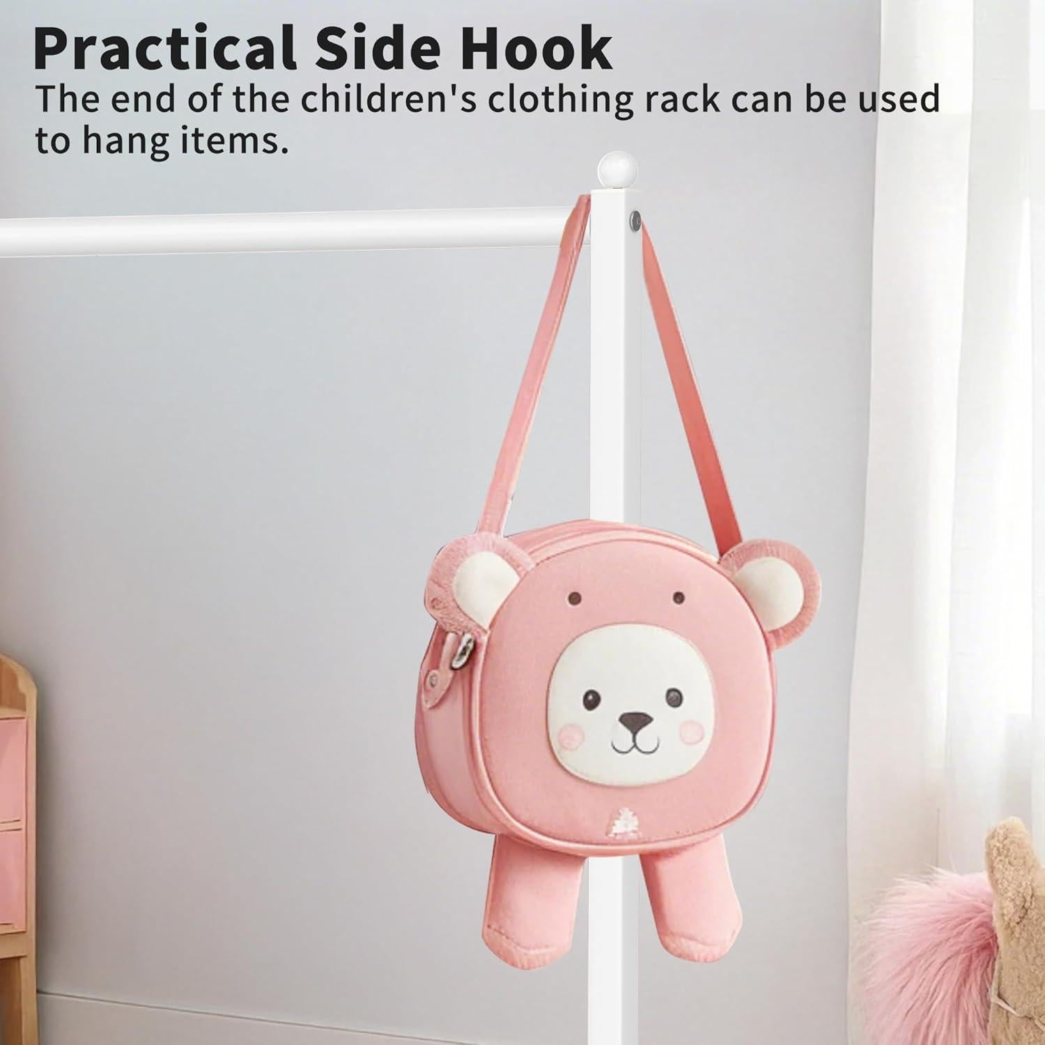 Perchero Infantil Livilord Blanco con Estante Almacenamiento 22.7kg