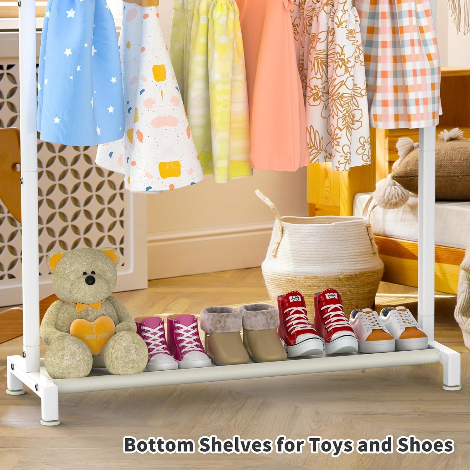 Perchero Infantil Livilord Blanco con Estante Almacenamiento 22.7kg