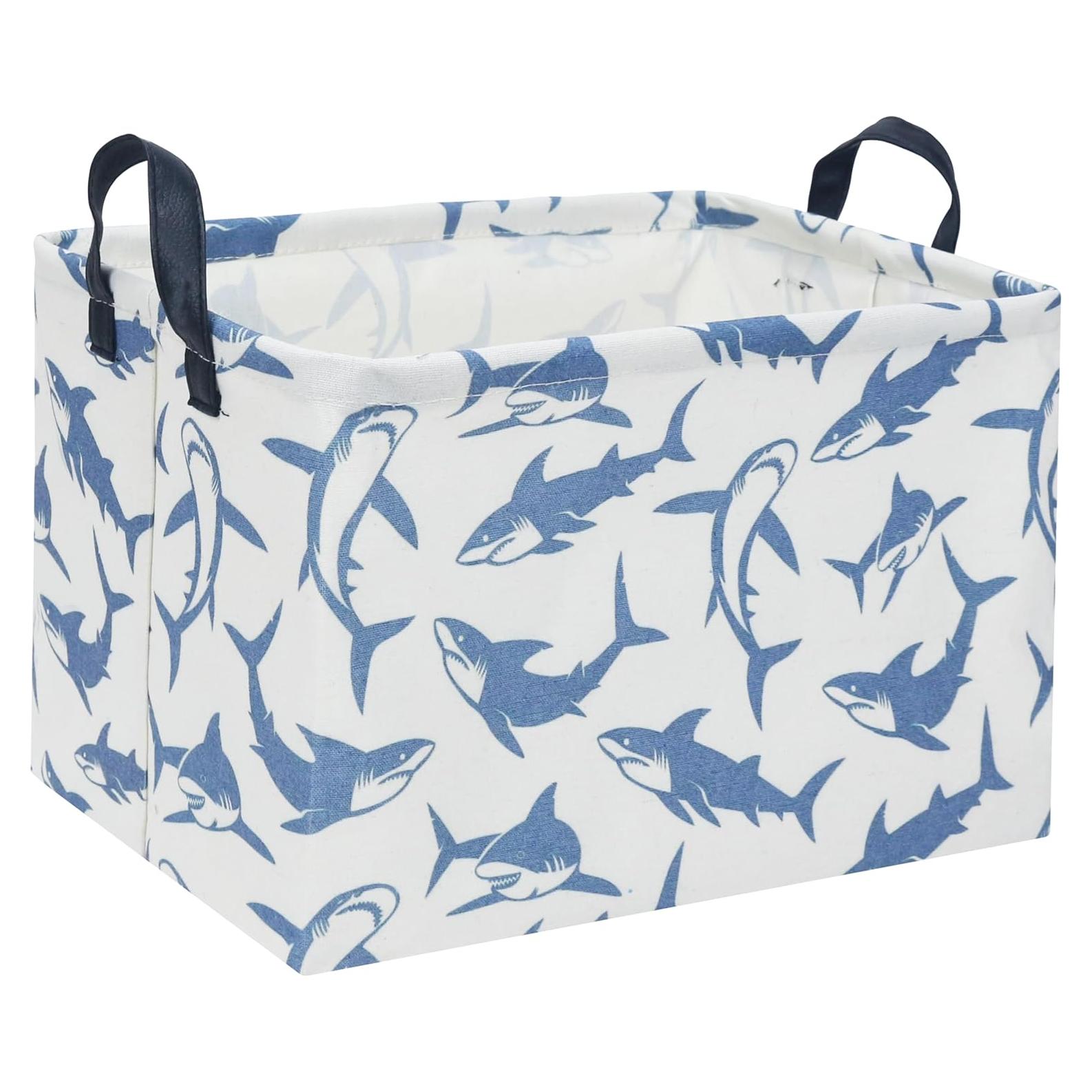 Cesta de Almacenamiento Plegable TIBAOLOVER Tiburón Bebé 38x25cm