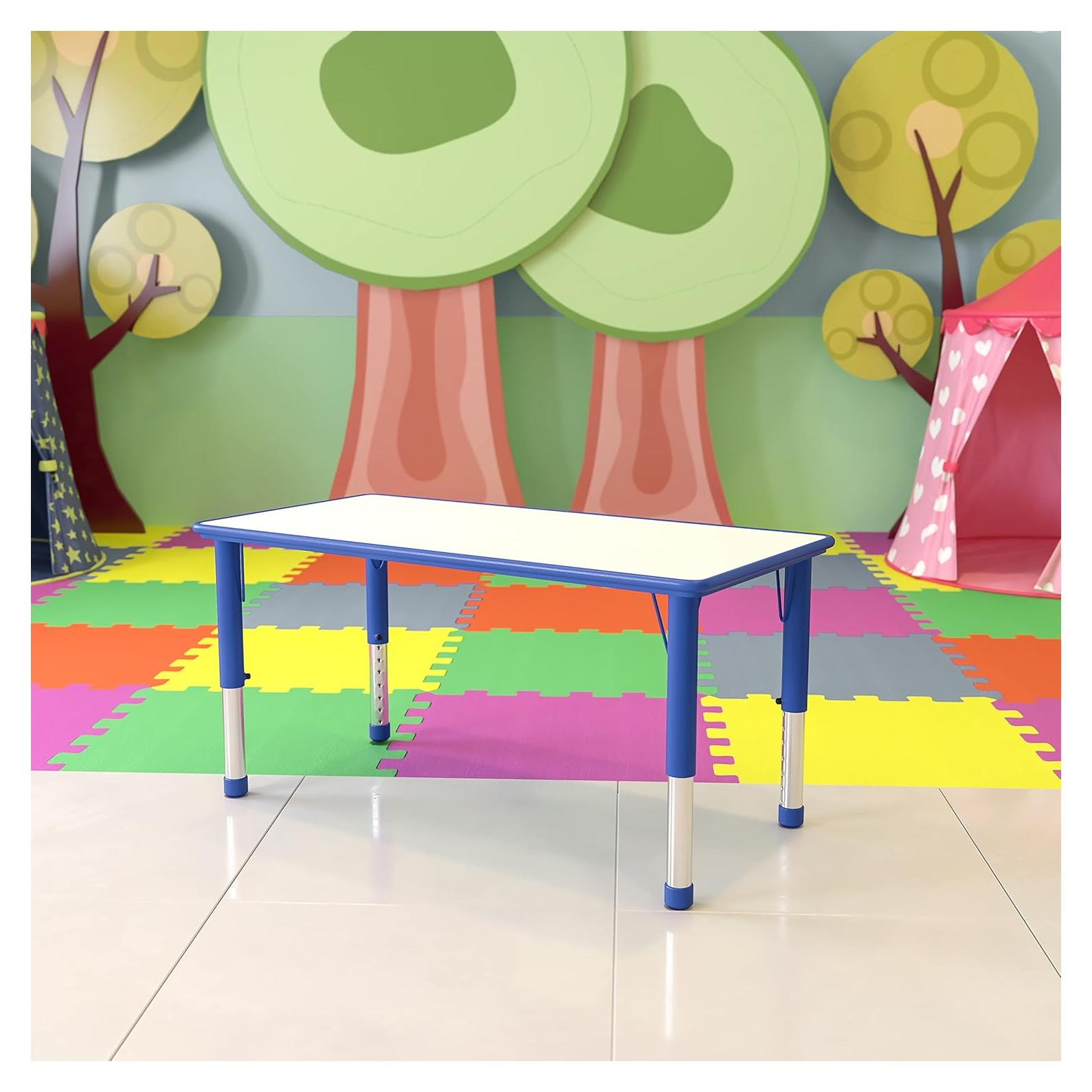 Mesa de Actividades Ajustable EMMA + OLIVER para Niños Azul