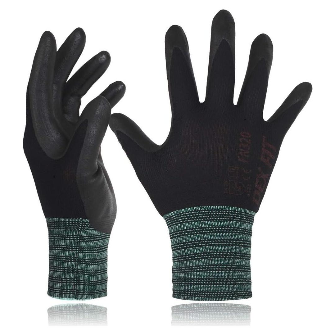 Guantes de Trabajo DEX FIT FN320 Nitrilo 3 Pares X-Pequeño