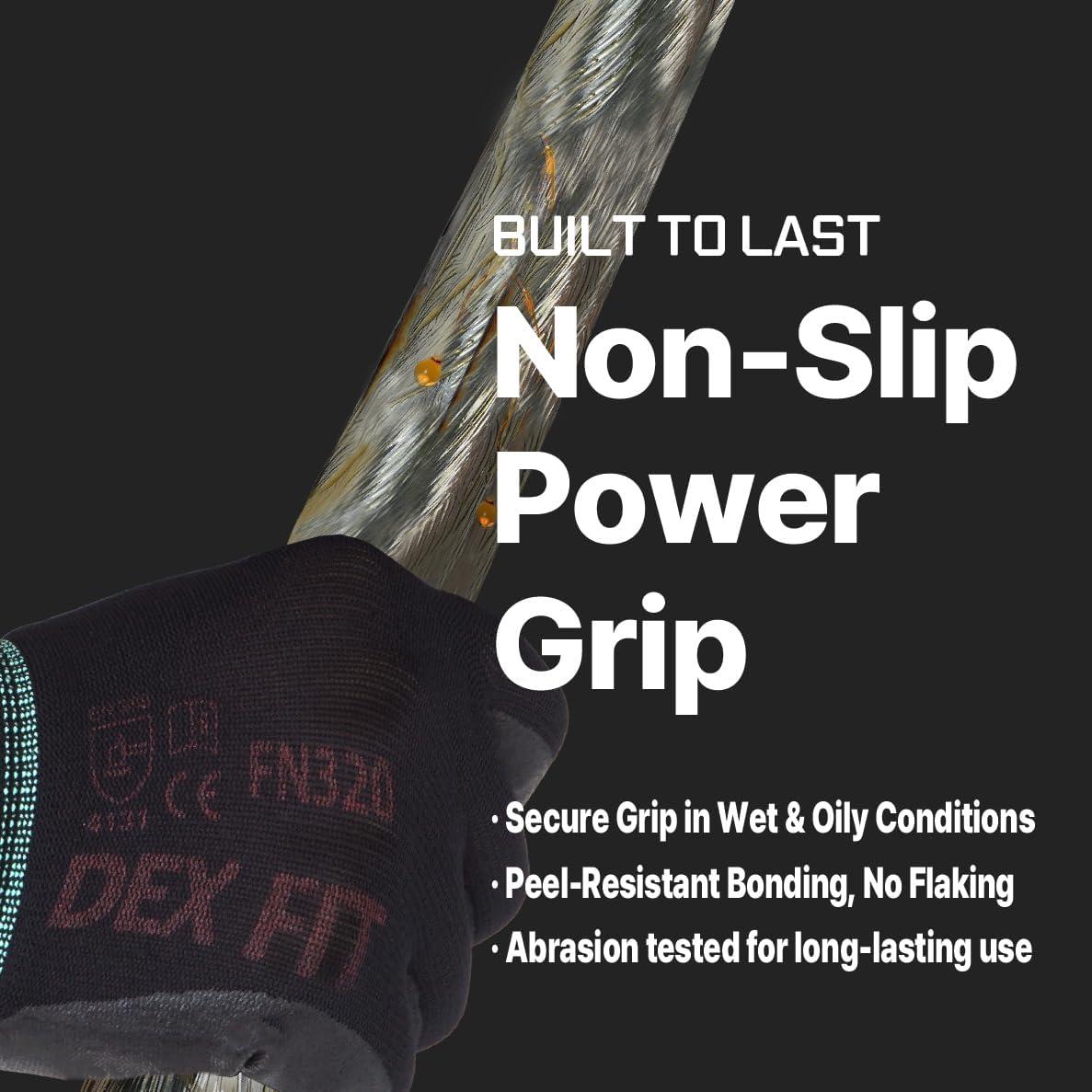 Guantes de Trabajo DEX FIT FN320 Nitrilo 3 Pares X-Pequeño