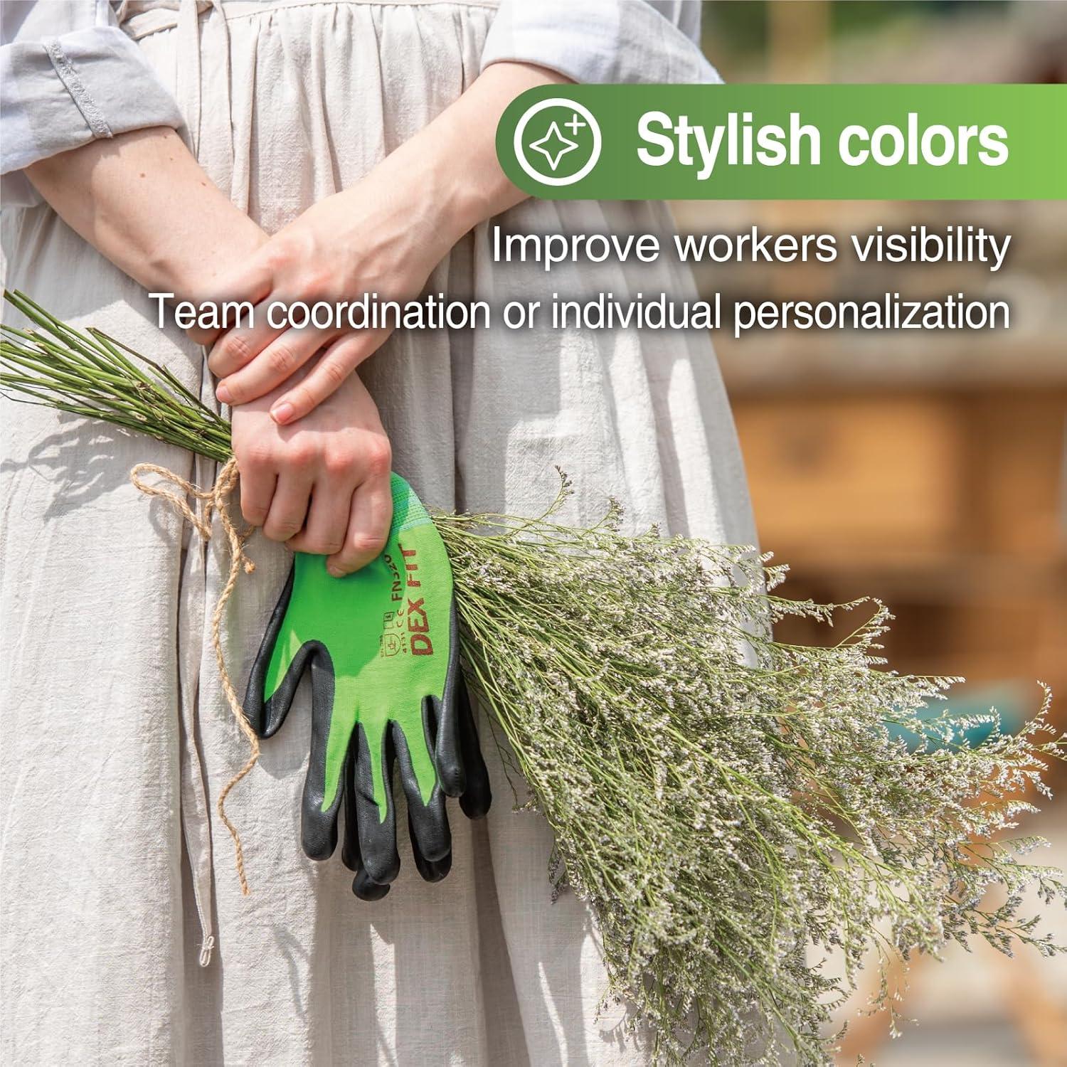 Guantes de Trabajo DEX FIT FN320 Nitrilo 3 Pares X-Pequeño