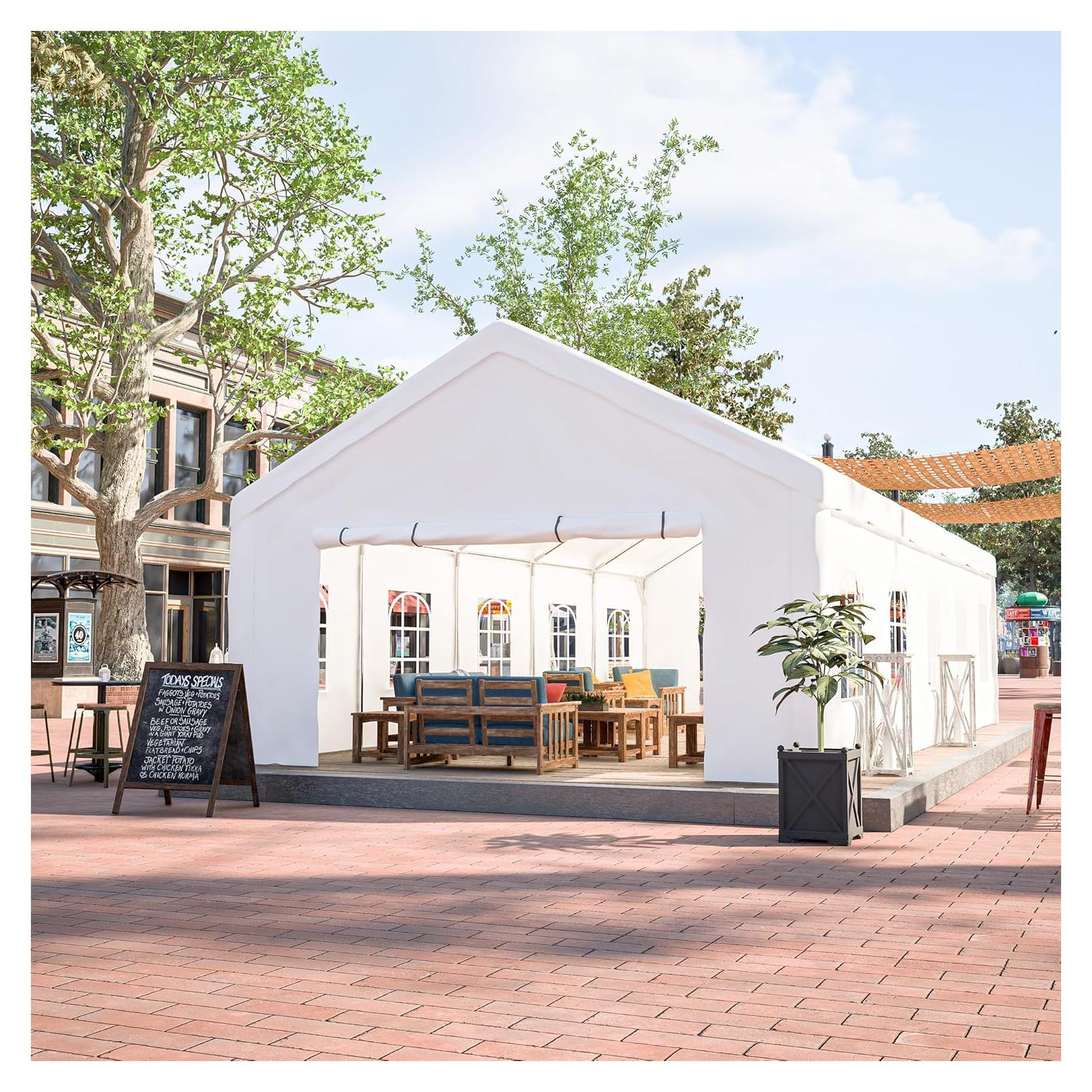 Carpa de Fiesta YOPTO 9.88x5.84m Impermeable con Paredes Desmontables