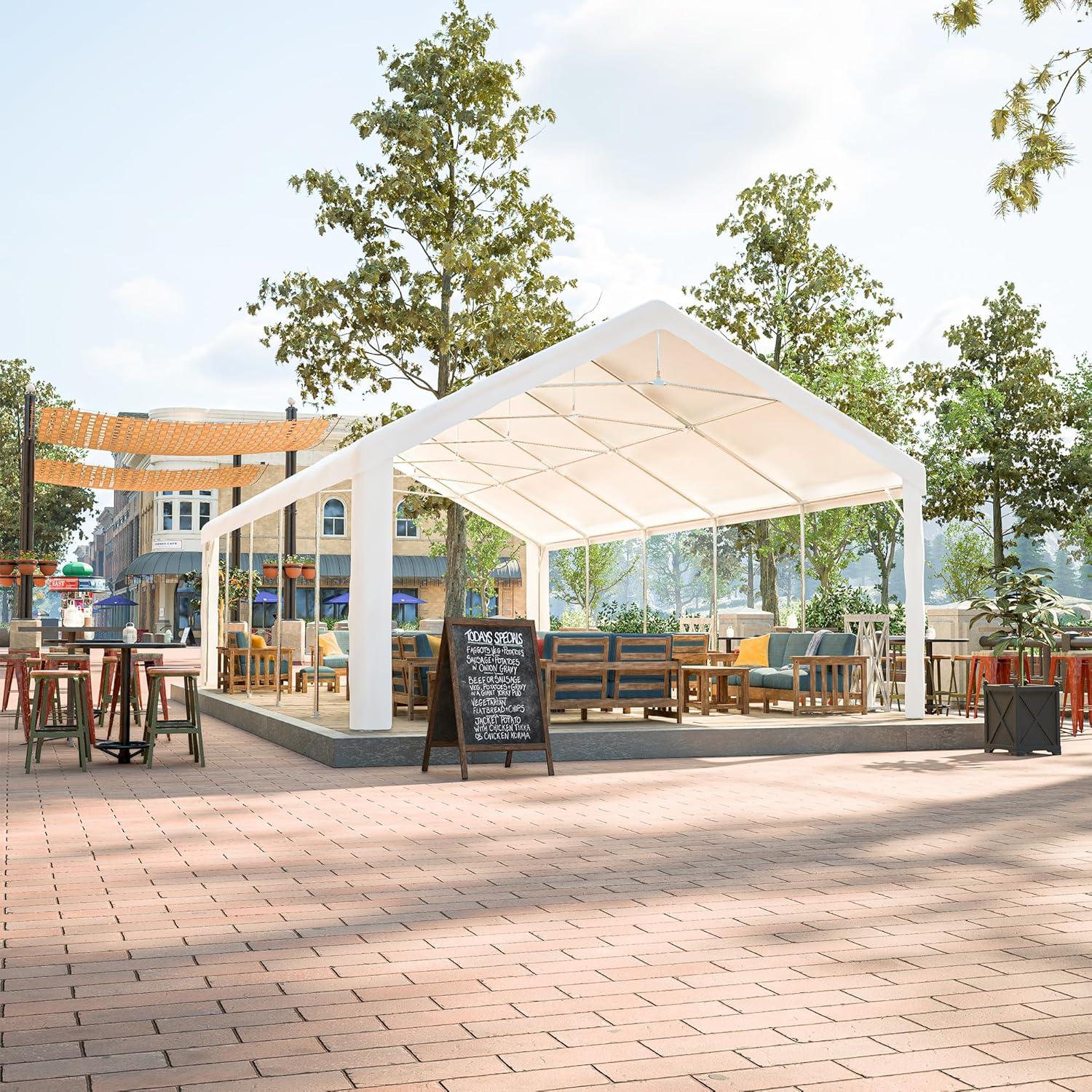 Carpa de Fiesta YOPTO 9.88x5.84m Impermeable con Paredes Desmontables