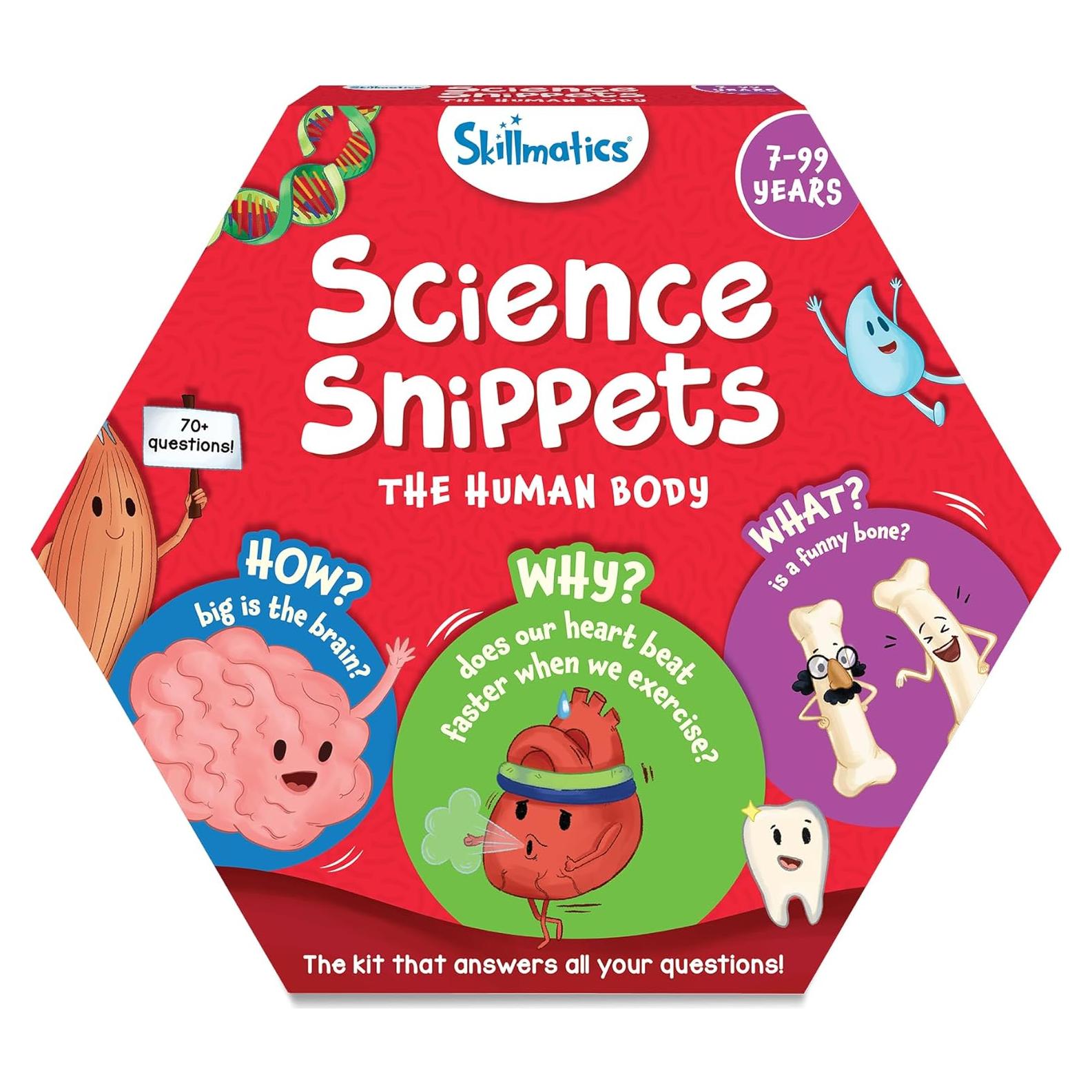 Tarjetas Flash Skillmatics El Cuerpo Humano - 70 Piezas Educativas