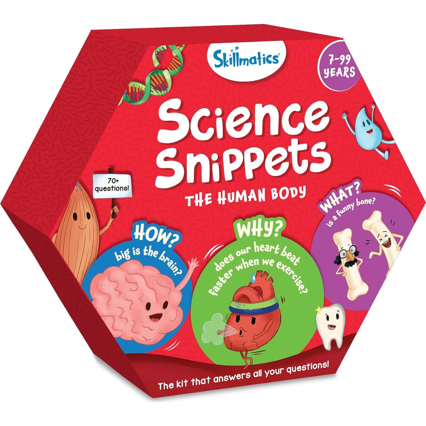 Tarjetas Flash Skillmatics El Cuerpo Humano - 70 Piezas Educativas