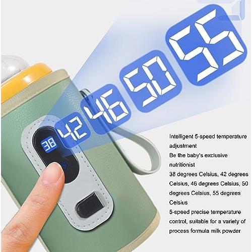 Calentador de Biberones Pssopp Portátil 5 Velocidades Verde