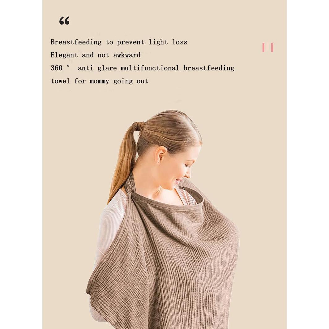 Fular de Lactancia KaeDa Versátil 75x95cm Algodón Azul Claro