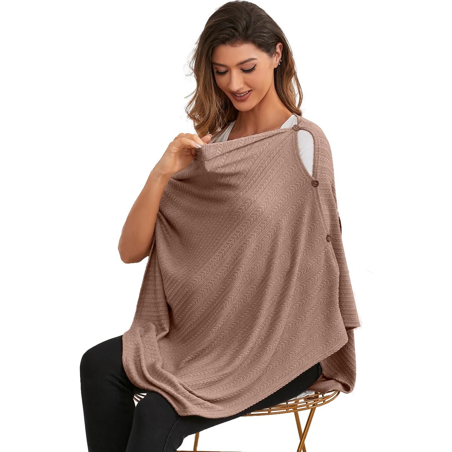 Cubierta de Lactancia Zdolmy Algodón Orgánico Castaño 72x158cm