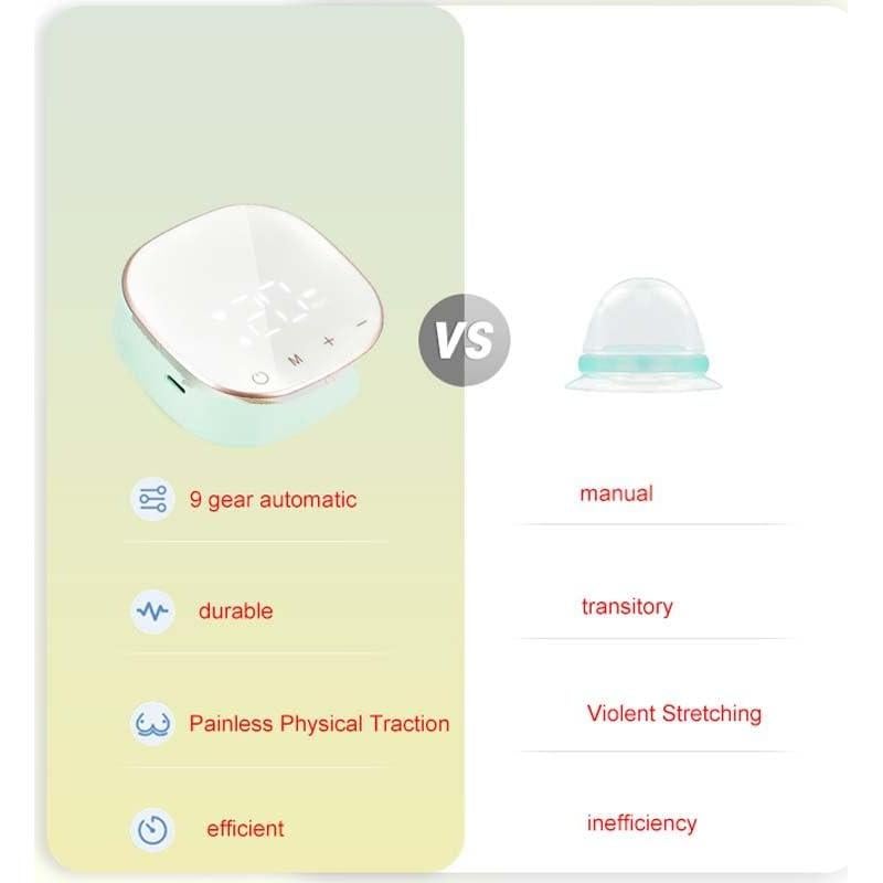 Corrector Eléctrico de Pezones Planos o Invertidos - Verde