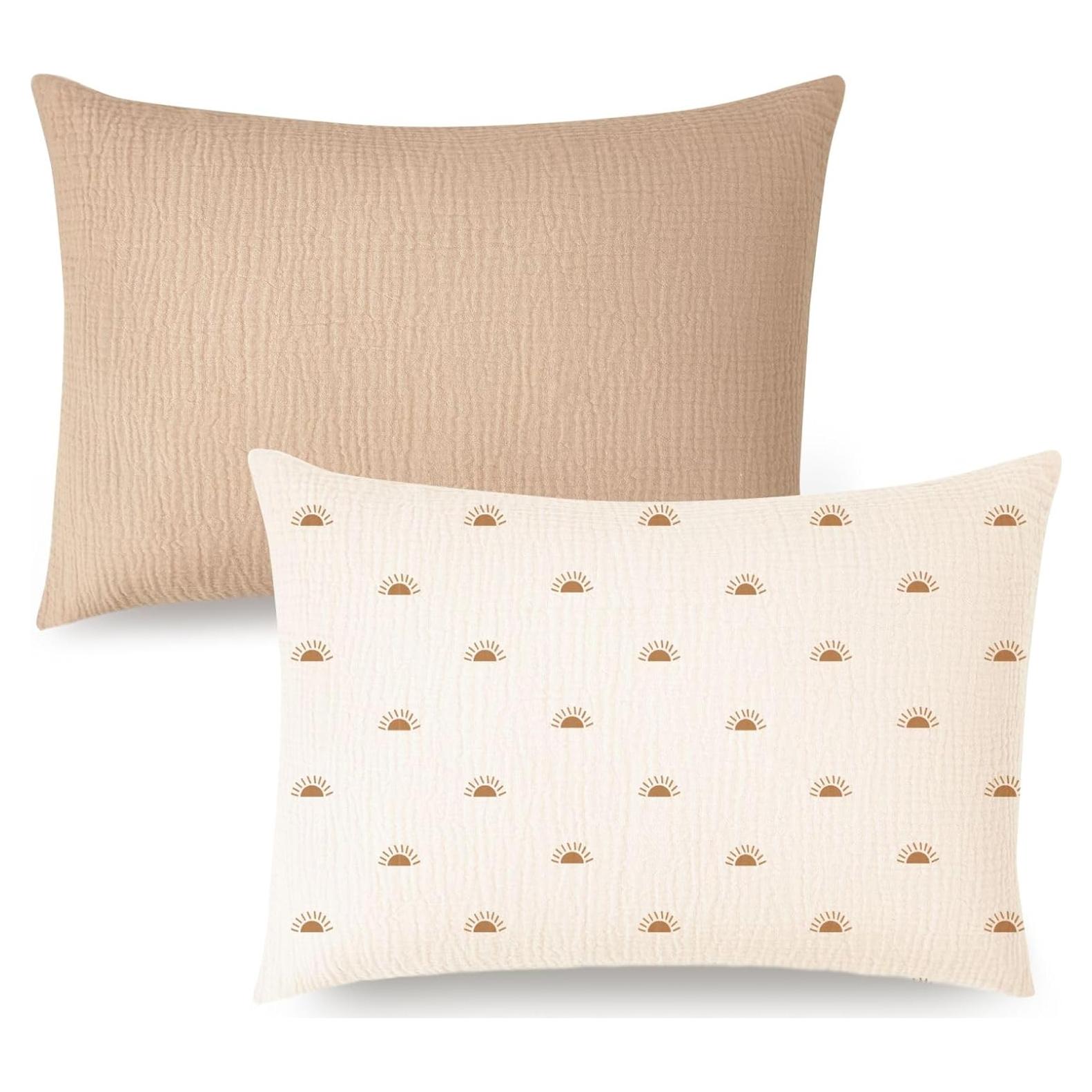 Funda de Almohada de Muselina Konssy 100% Algodón 13x18 cm - 2 Pzas