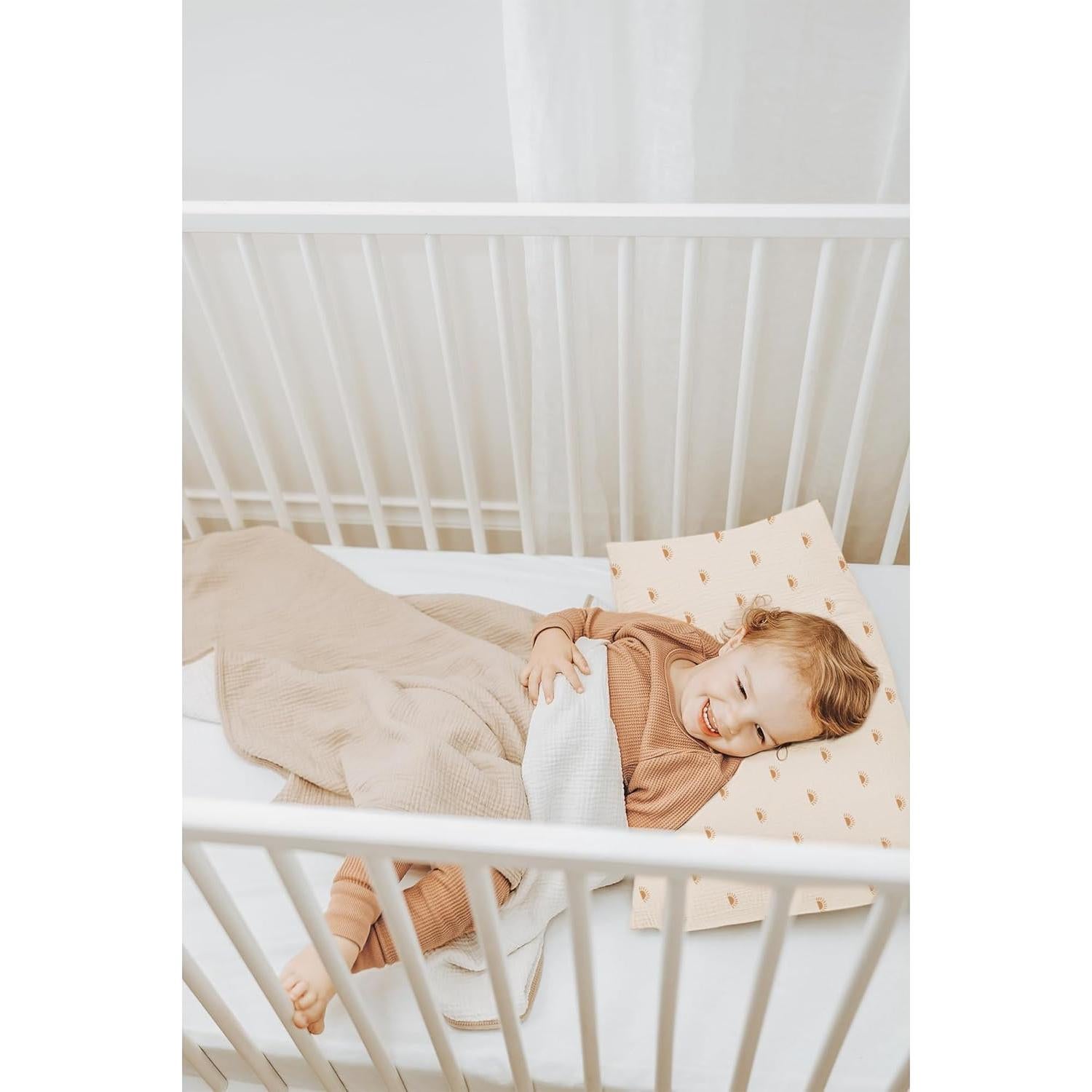 Funda de Almohada de Muselina Konssy 100% Algodón 13x18 cm - 2 Pzas