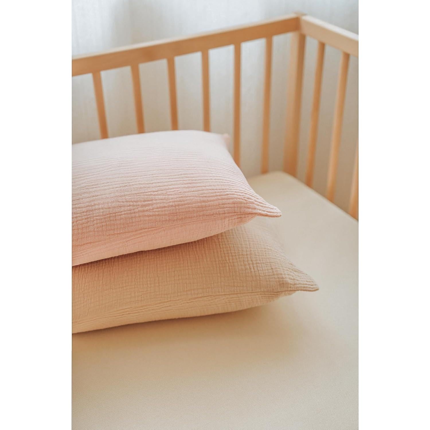 Funda de Almohada de Muselina Konssy 100% Algodón 13x18 cm - 2 Pzas