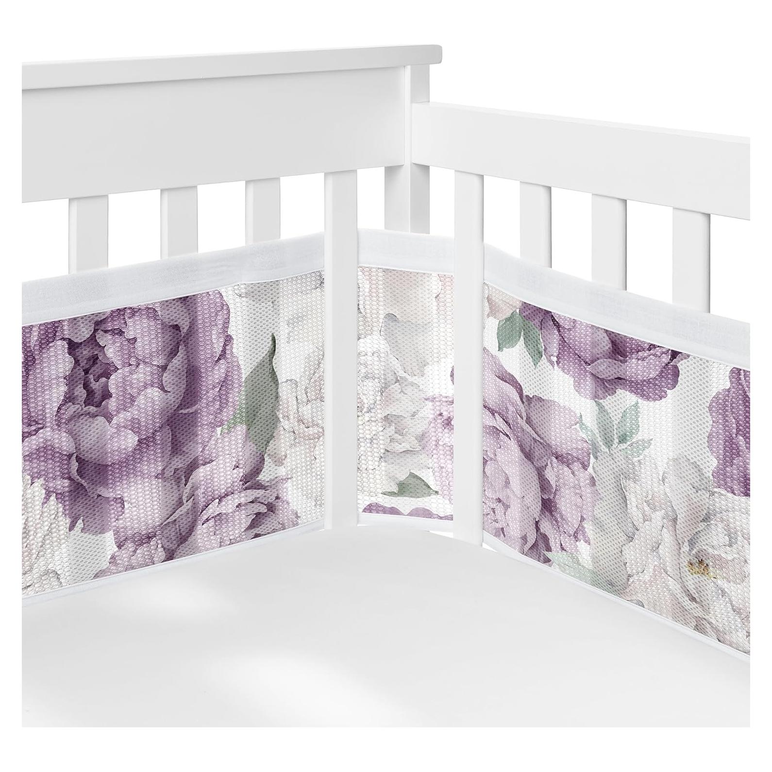 Forro de Cuna de Malla Sweet Jojo Designs 2 Piezas Floral