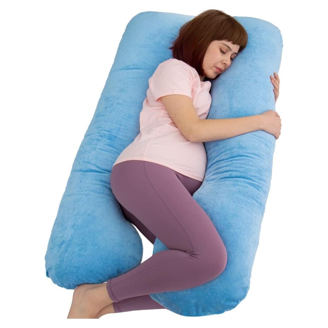 Almohada de Embarazo MOON PINE U 139.7x78.7cm Azul