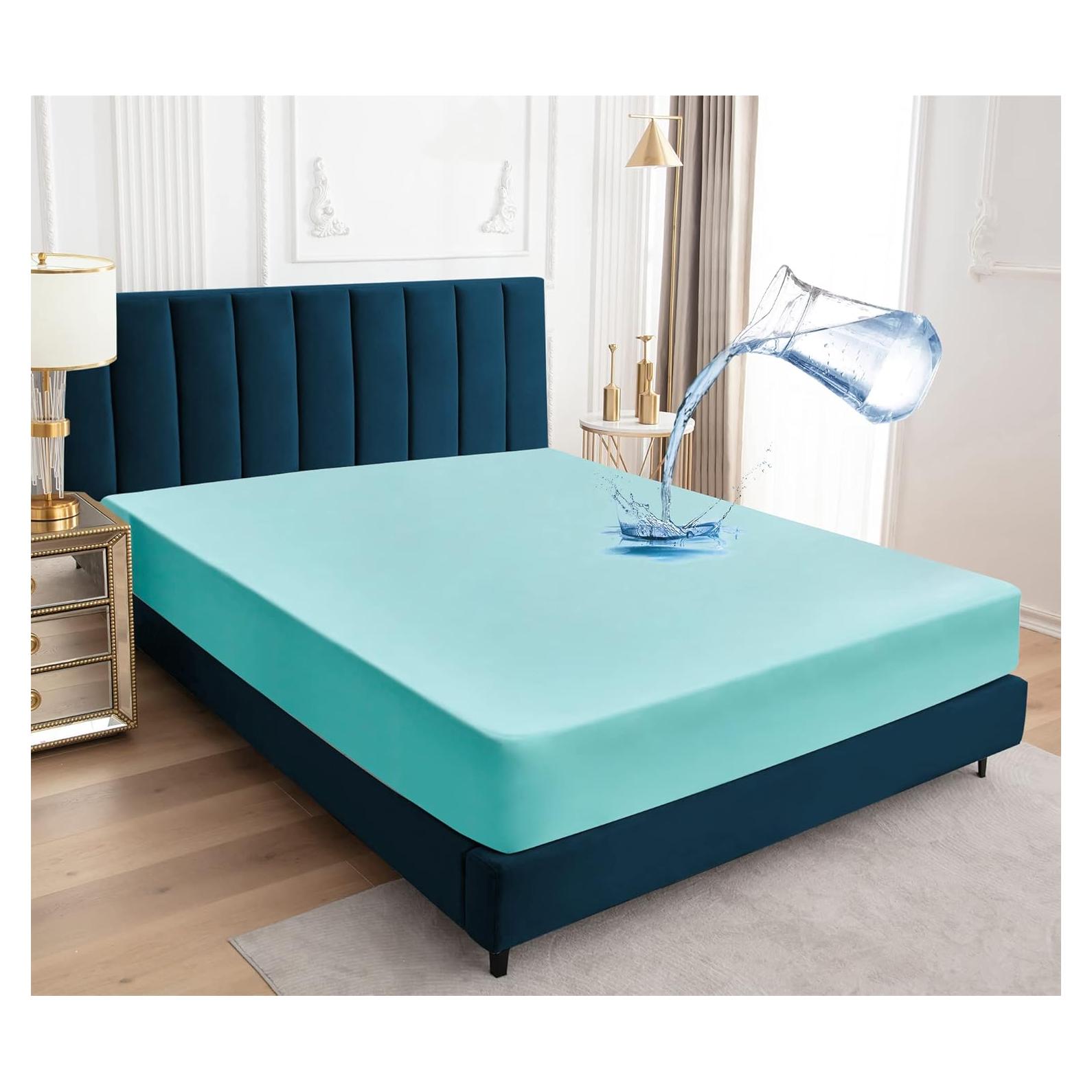 Protector de Colchón Impermeable Sufdari Individual Aqua 45.72 cm