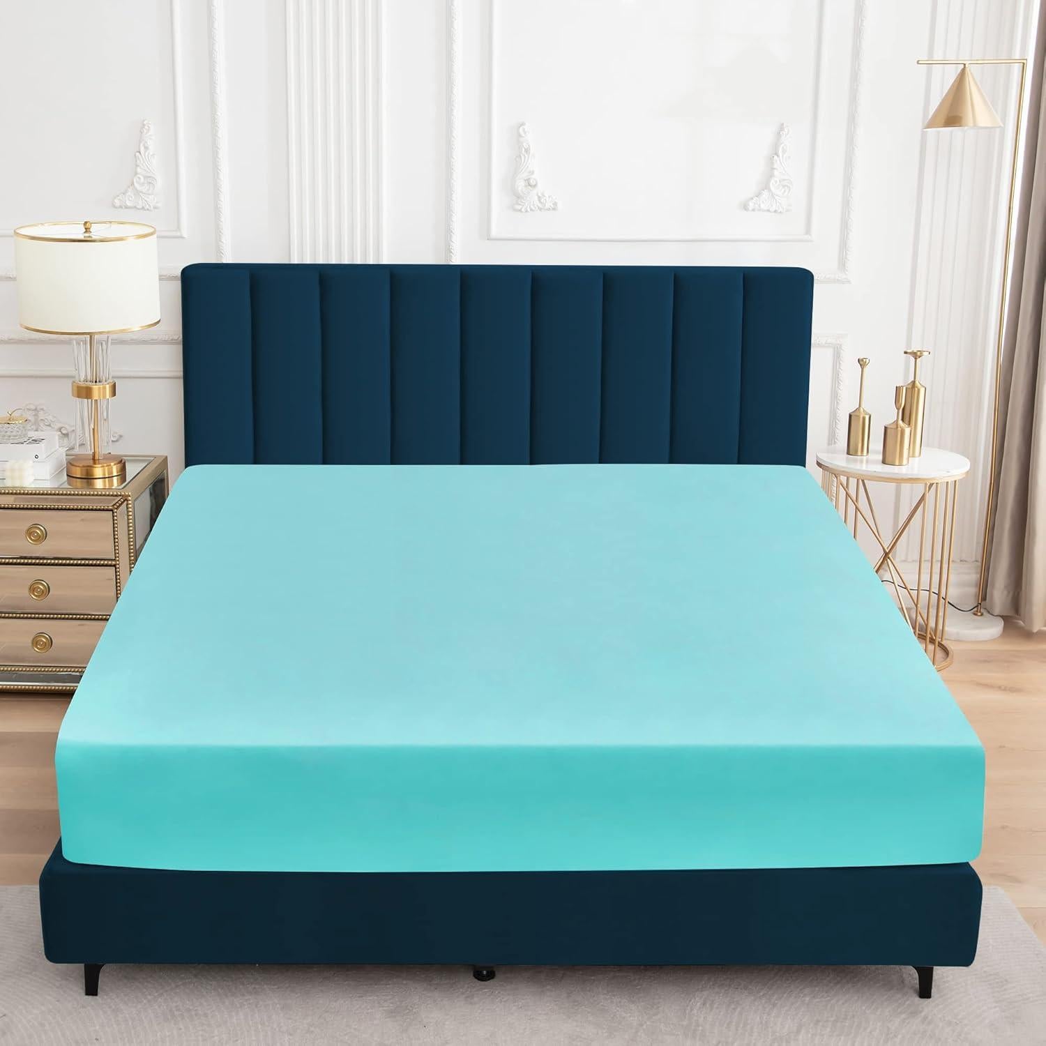 Protector de Colchón Impermeable Sufdari Individual Aqua 45.72 cm