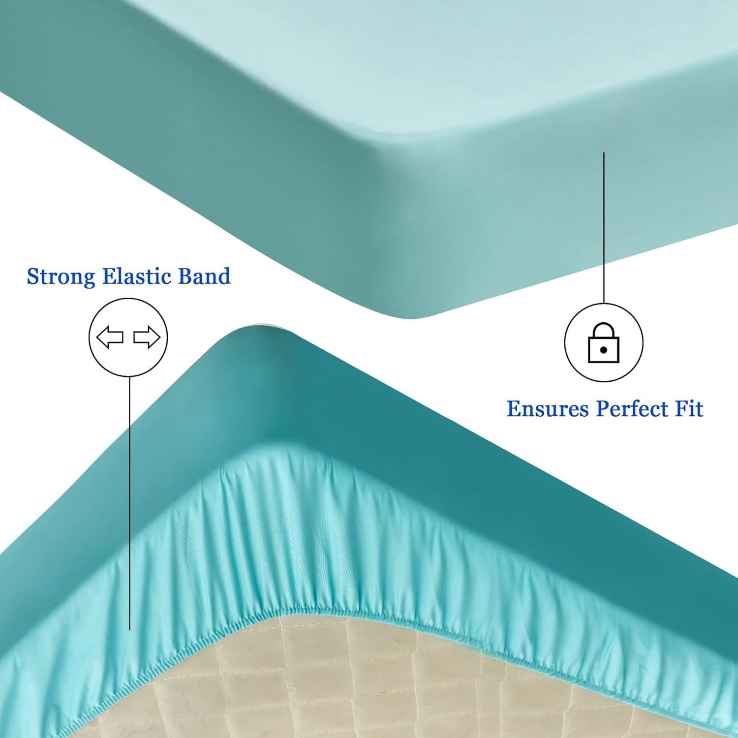 Protector de Colchón Impermeable Sufdari Individual Aqua 45.72 cm