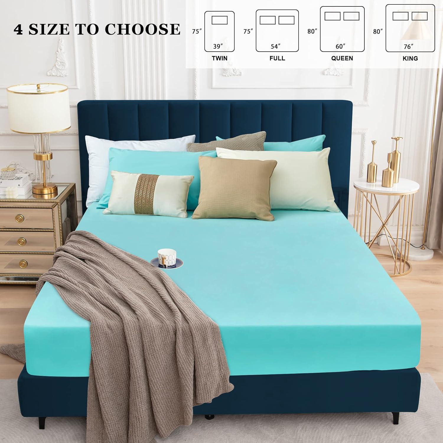 Protector de Colchón Impermeable Sufdari Individual Aqua 45.72 cm