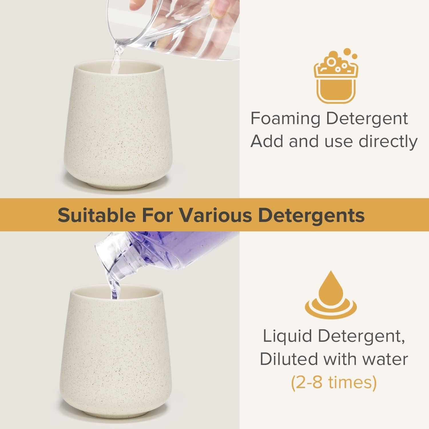 Dispensador de Jabón Espumoso HOTBABY 400ml Cerámica Dorado