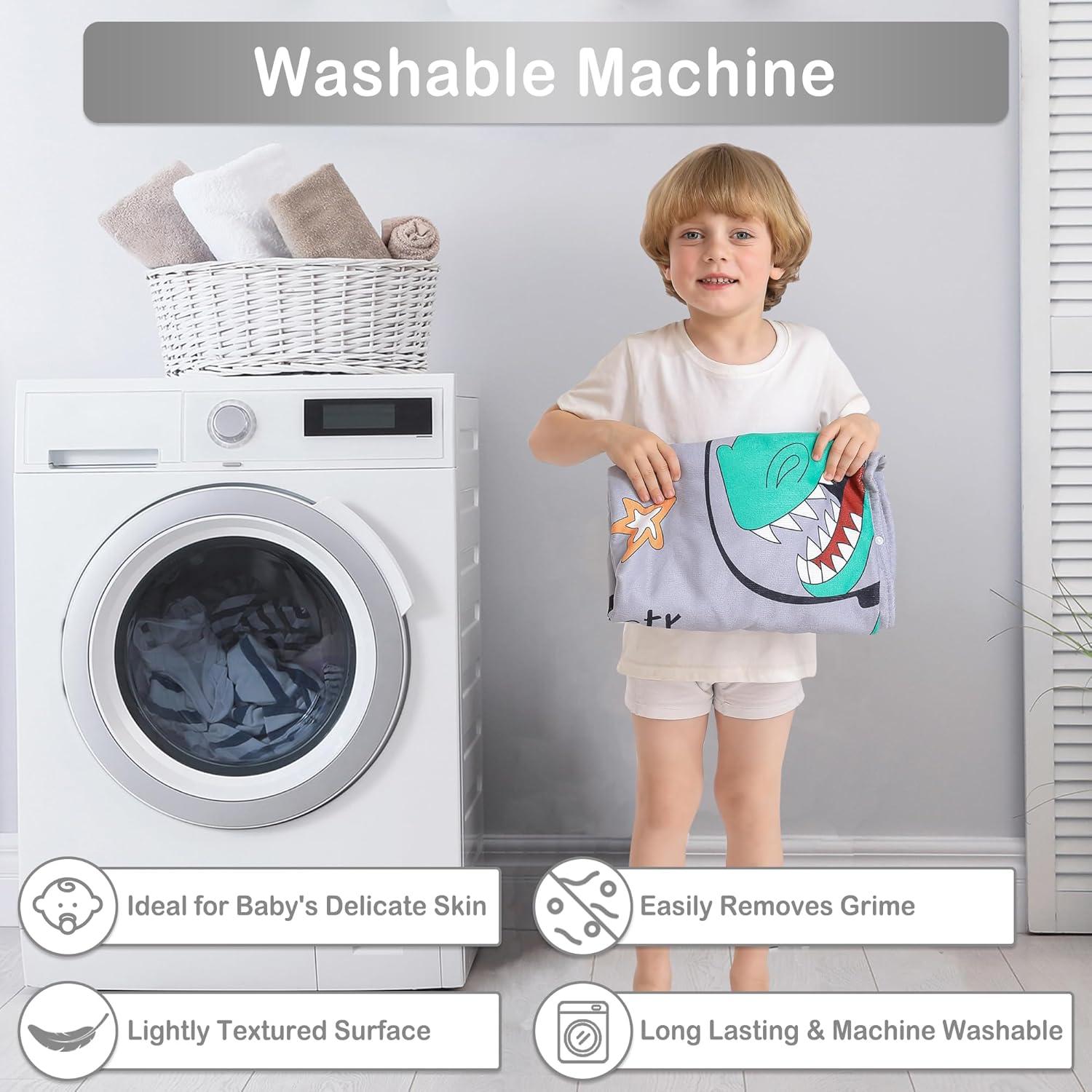 Toalla con Capucha Softan Dinosaurio 127x76 cm Super Absorbente