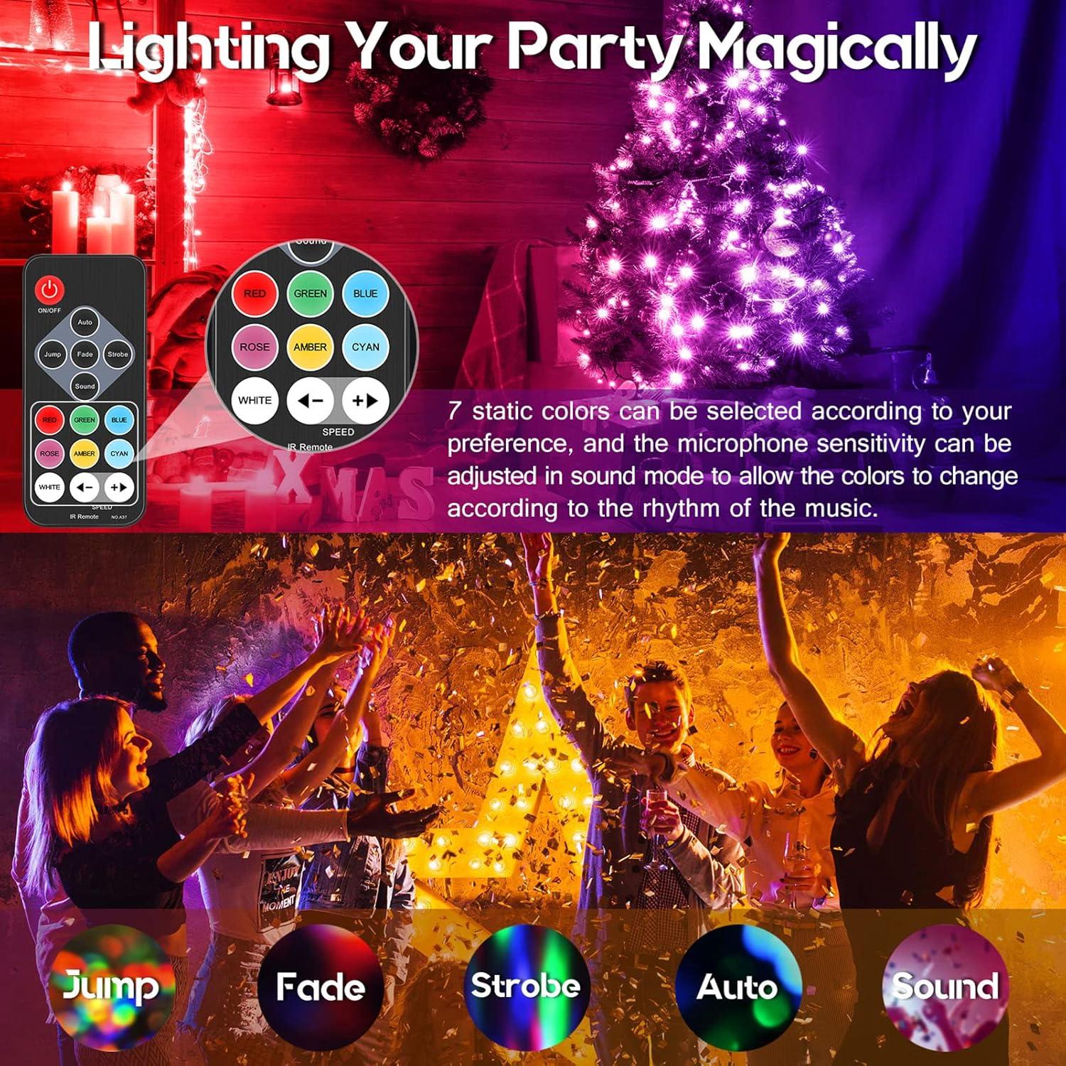 Luces DJ Telbum PL-31X LED Activadas por Sonido 4 PAR