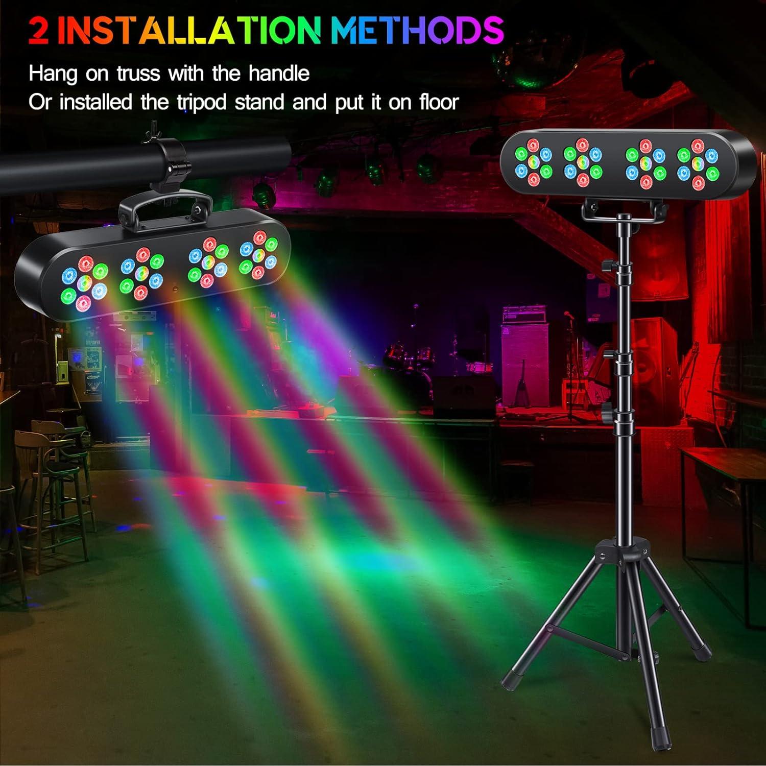 Luces DJ Telbum PL-31X LED Activadas por Sonido 4 PAR