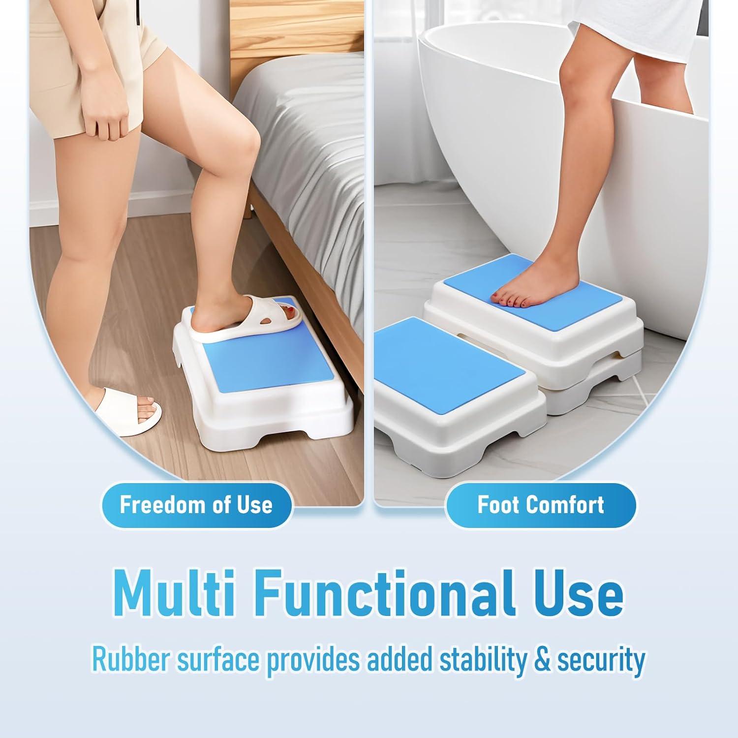 Taburete de Ducha Antideslizante Wefaner 42.9x32.3 cm Azul