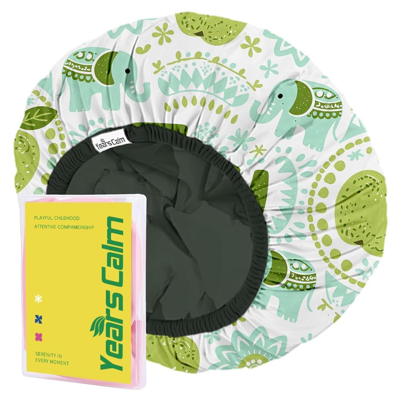 Gorro de Ducha Impermeable Niños Años Calm Verde Menta 28cm