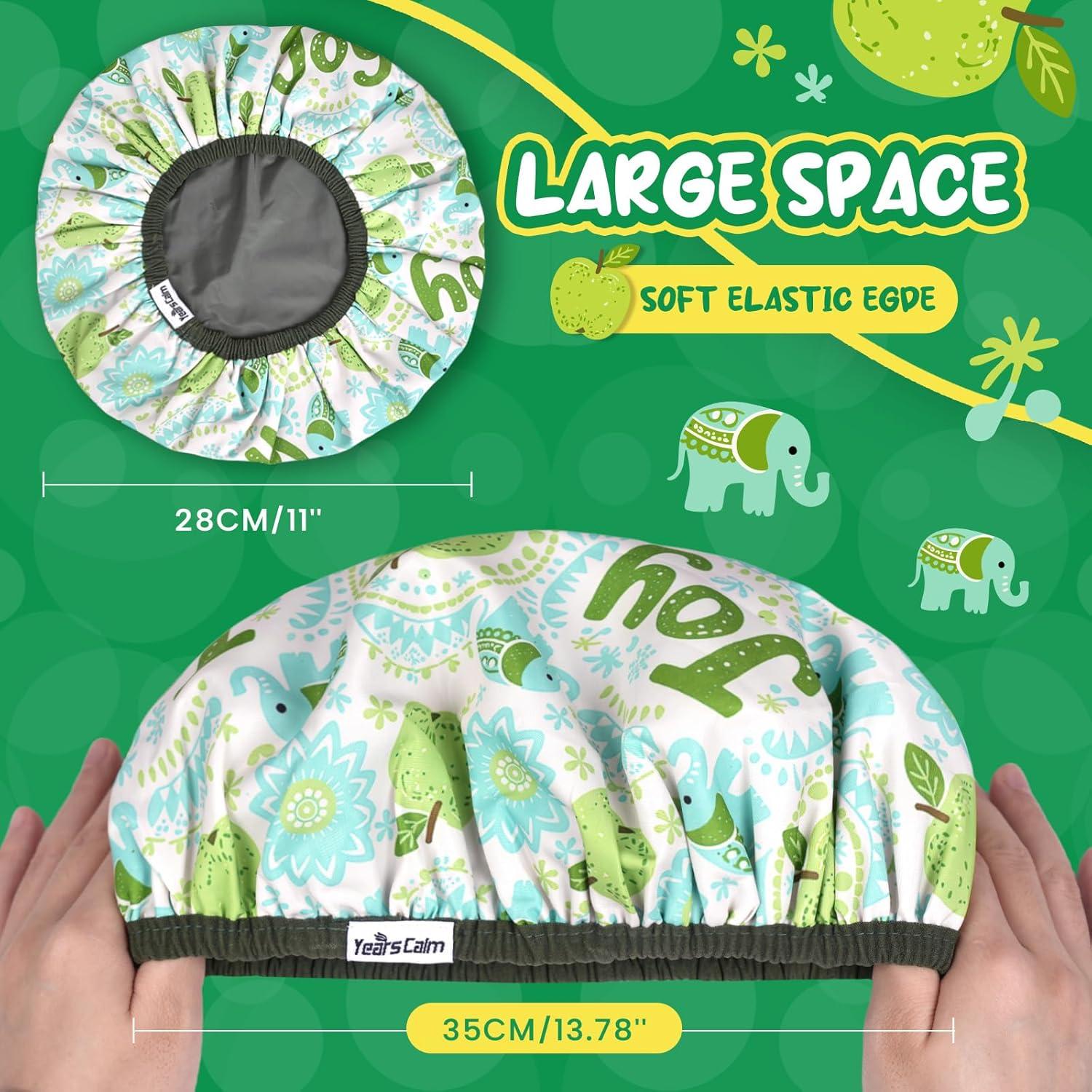 Gorro de Ducha Impermeable Niños Años Calm Verde Menta 28cm