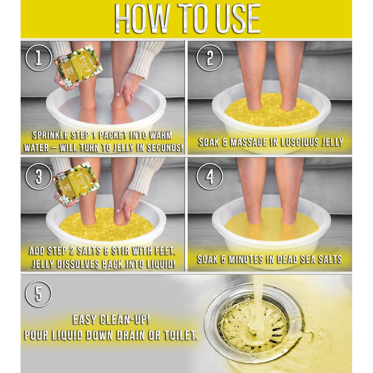 Paquete de Pedicura SOO Jelly - Remojo de Gel Hidratante Jazmín Árabes