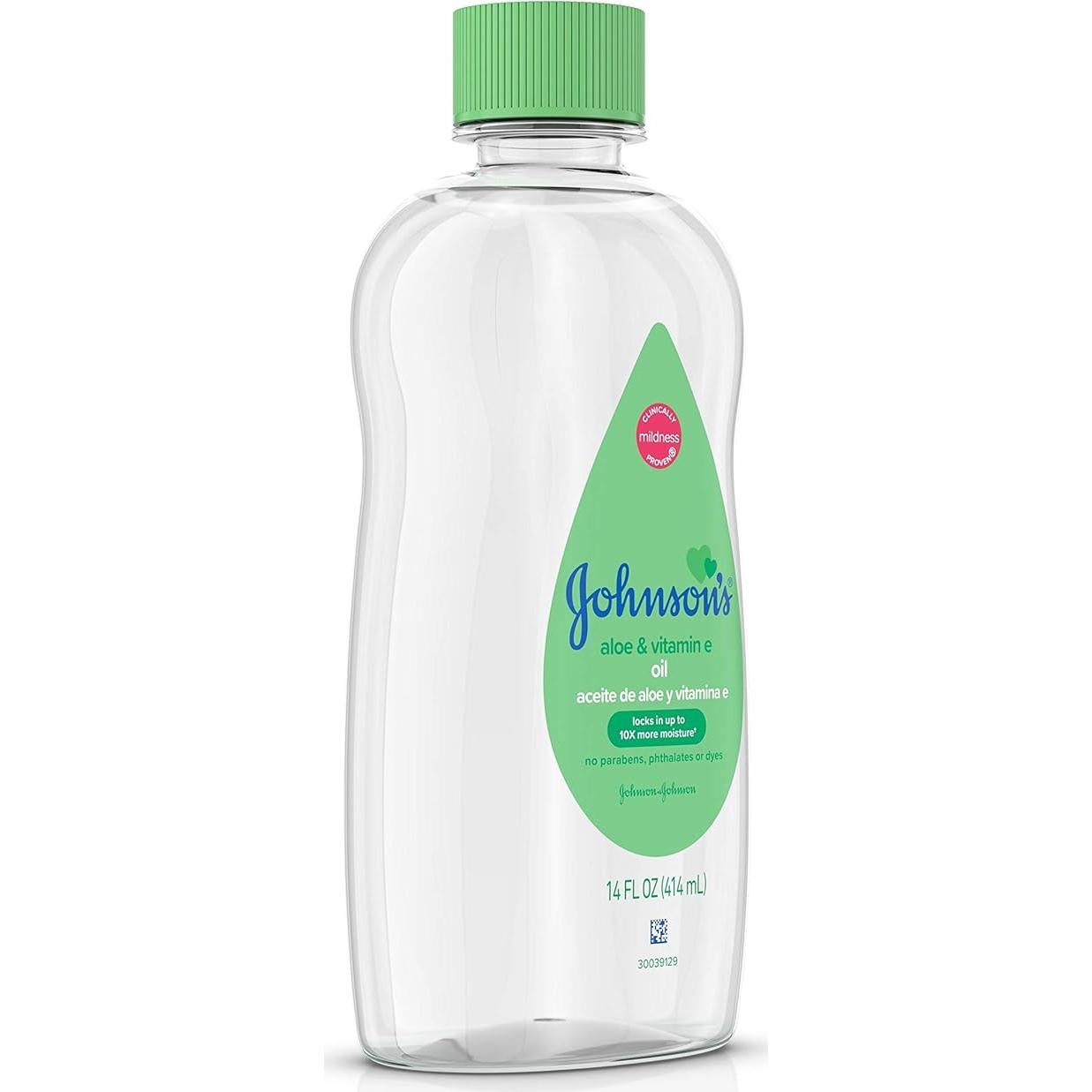 Aceite para Bebés Johnson & Johnson 414 ml Aloe Vera Vitamina E