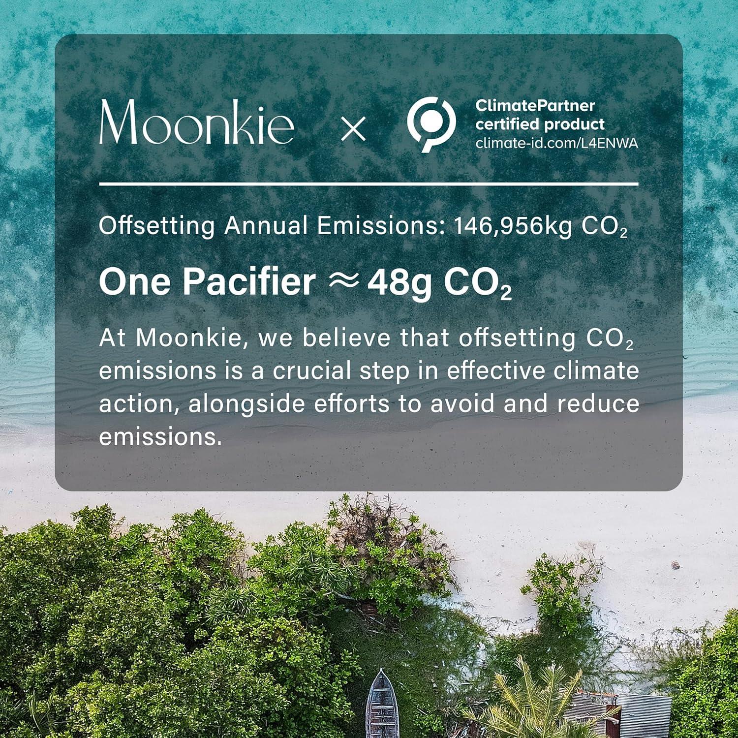 Juego de Chupetes Moonkie Rosa Bebé 0-6 Meses Silicona BPA