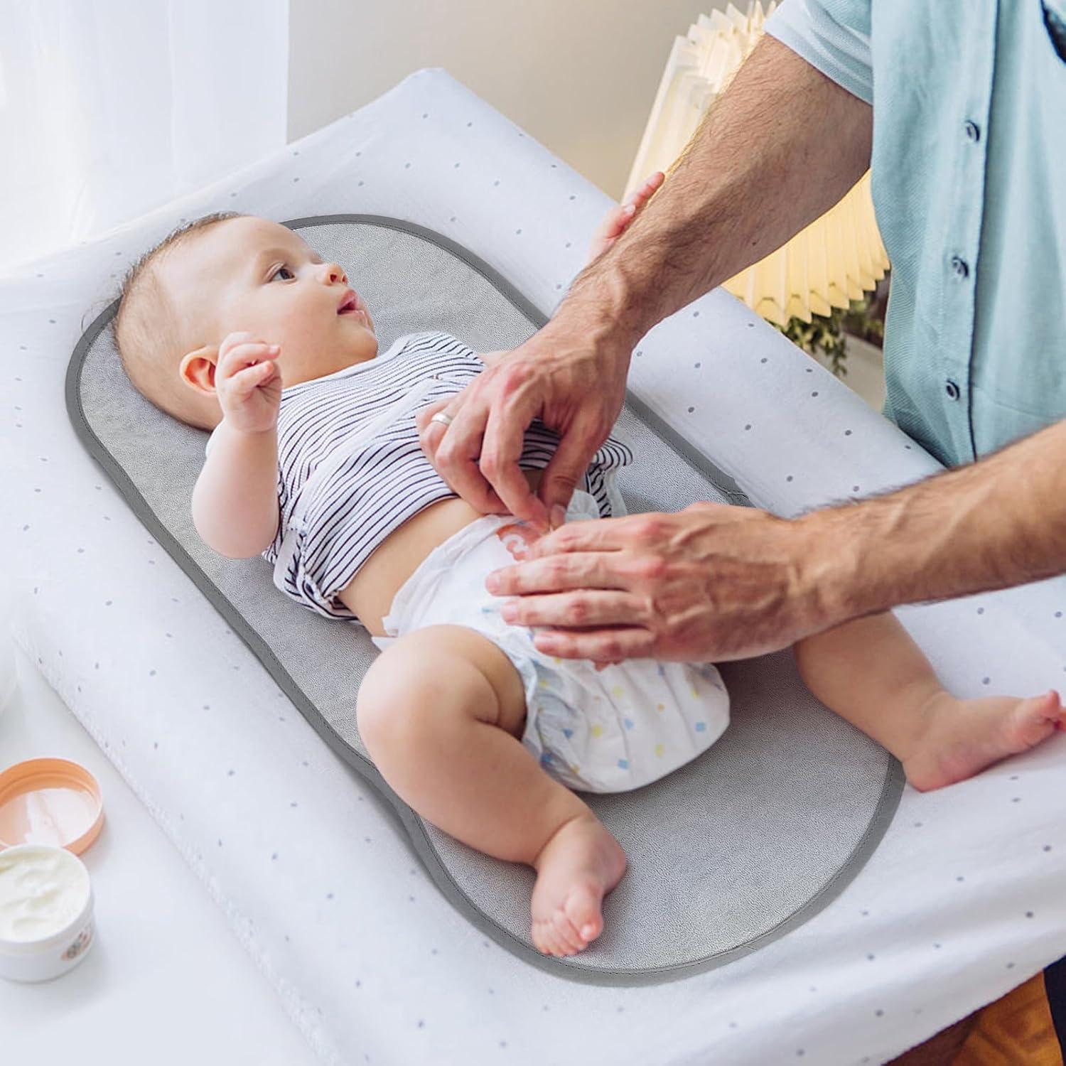 Forros Impermeables para Cambiar Pañales Accmor - 3 Piezas Gris