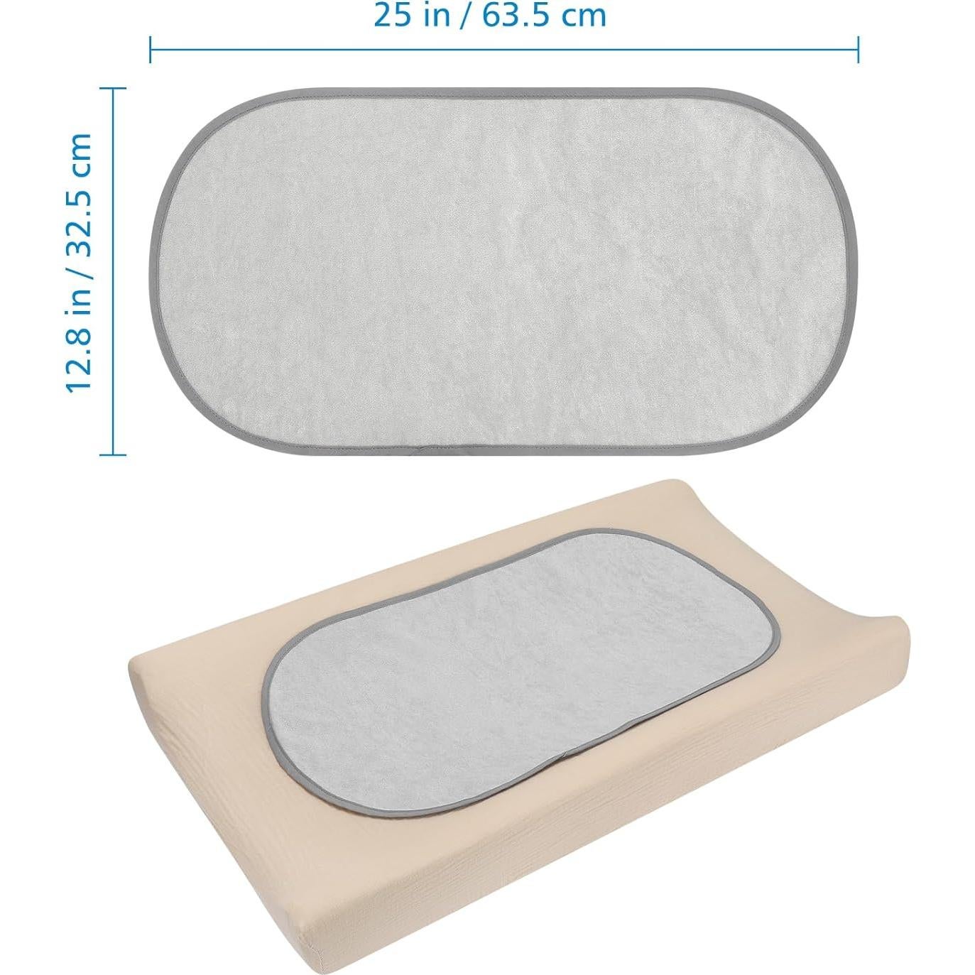 Forros Impermeables para Cambiar Pañales Accmor - 3 Piezas Gris