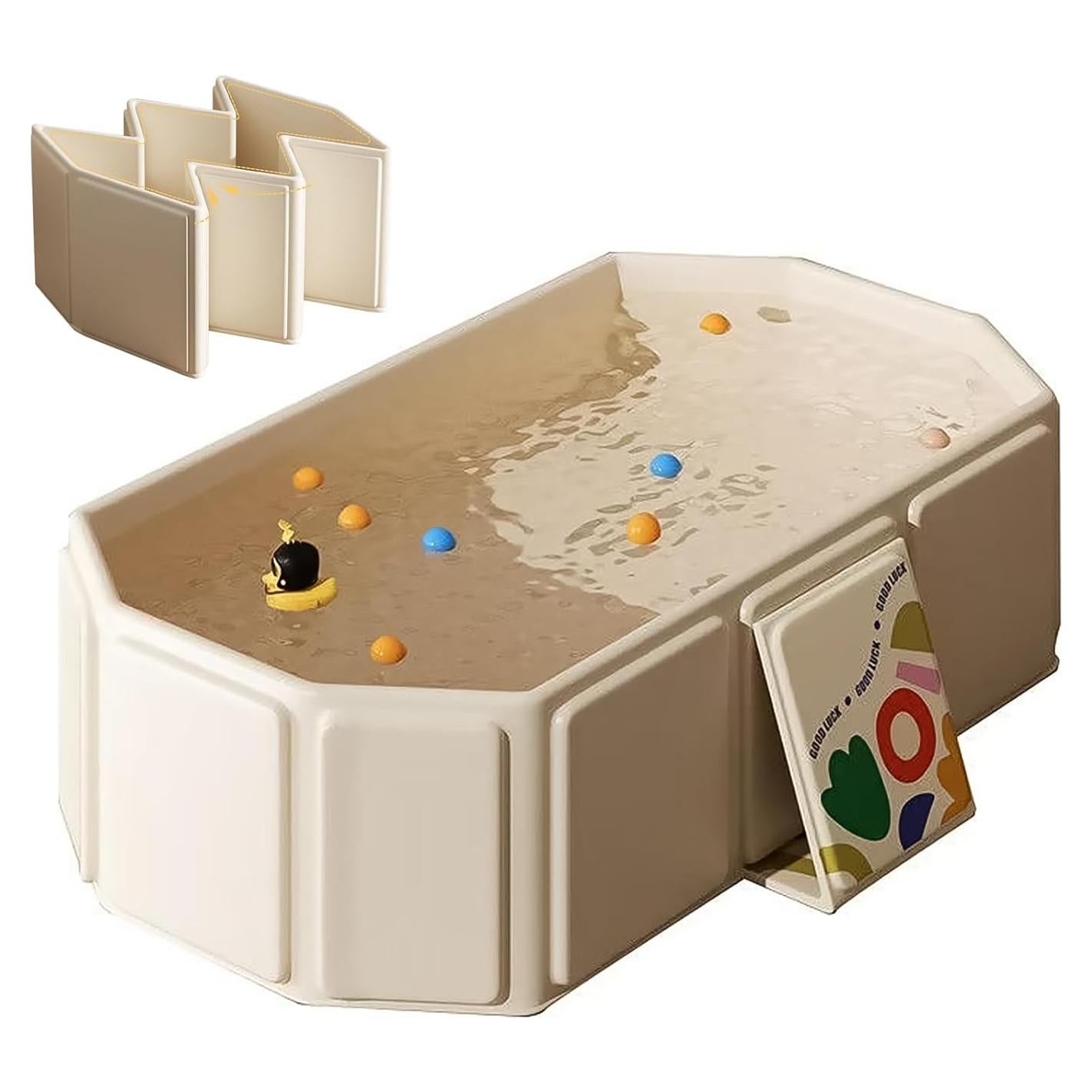 Bañera Plegable para Bebés DUSHARKFUN 1.2 kg Blanca