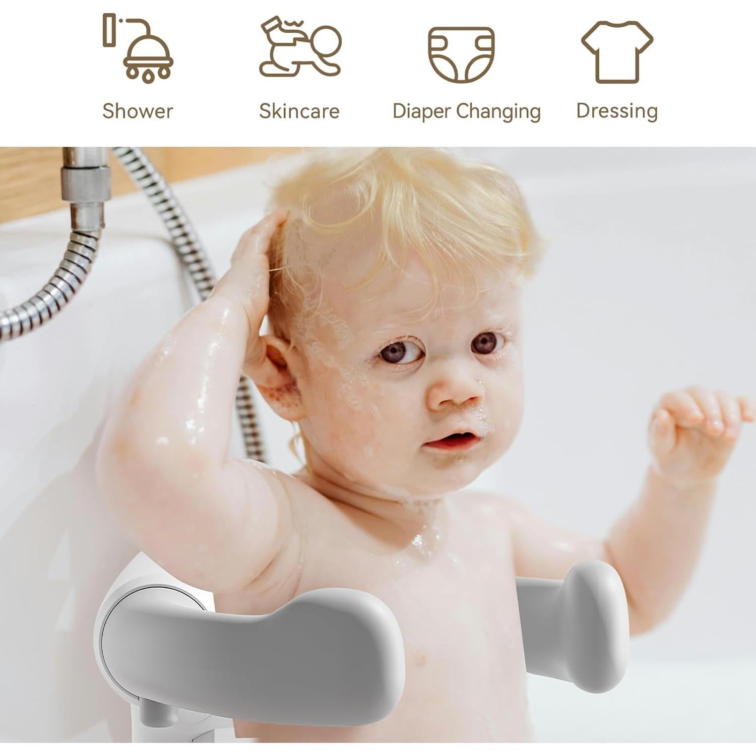Soporte de Ducha Ajustable para Bebés Hebei Duoduohani Gris